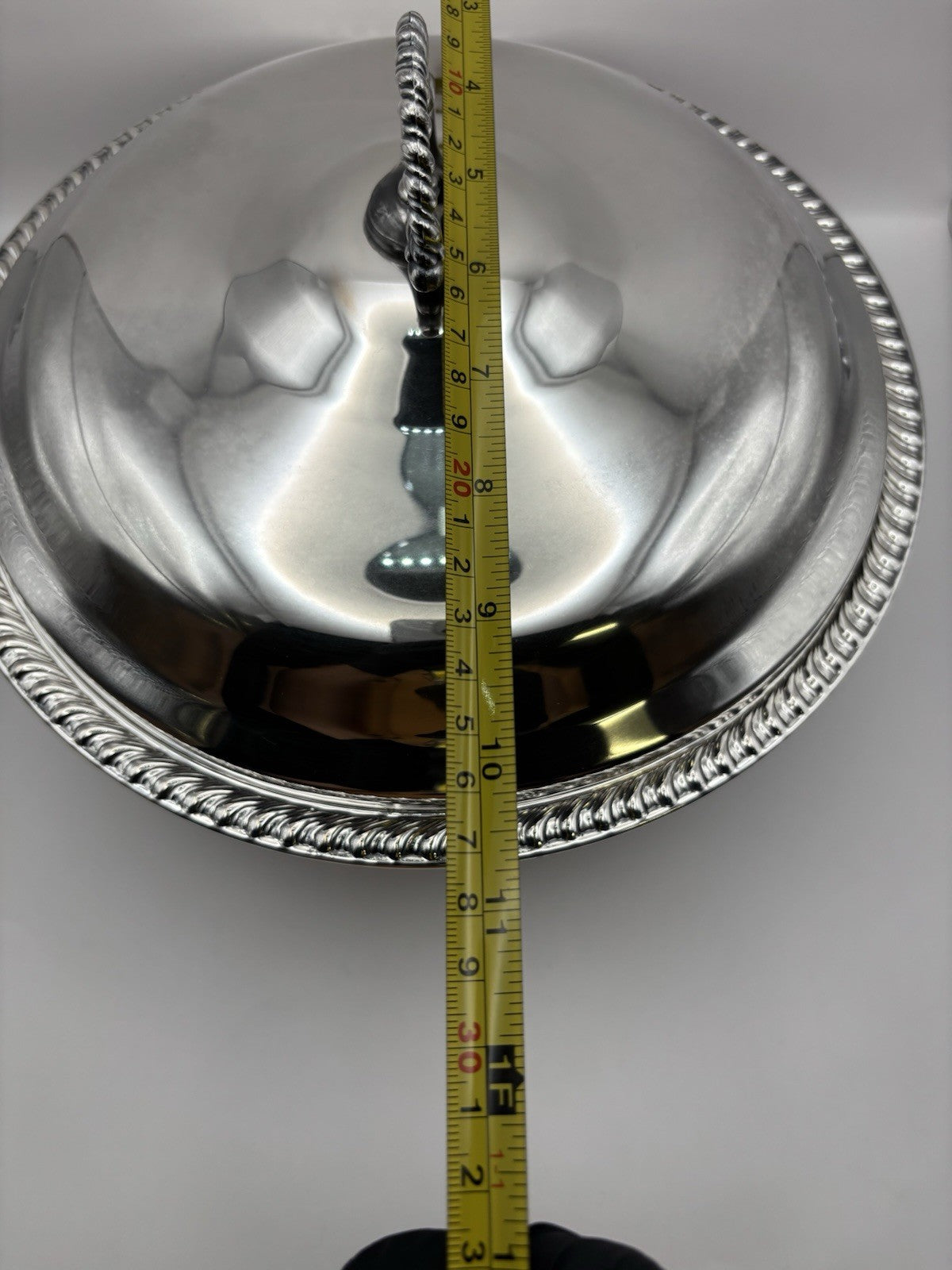 WMA Rogers Victorian-style silver-plated covered casserole