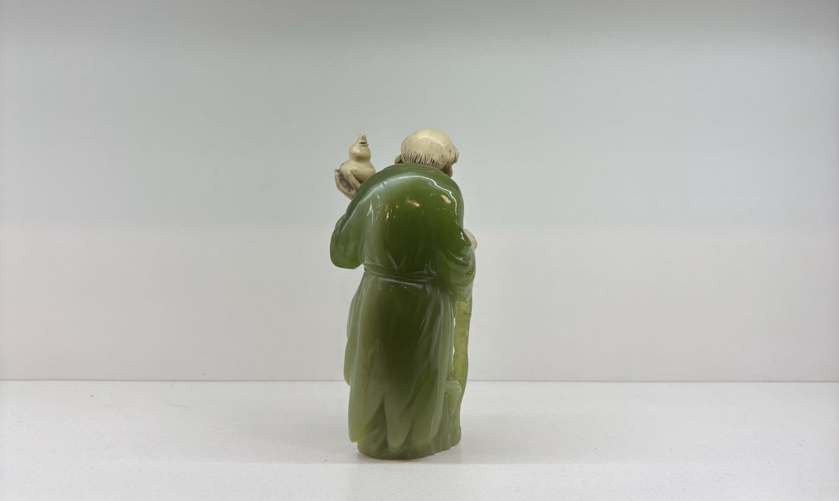 BEAUTIFUL Antique Vintage Asian Elder Wise Man Statue Figurine 5