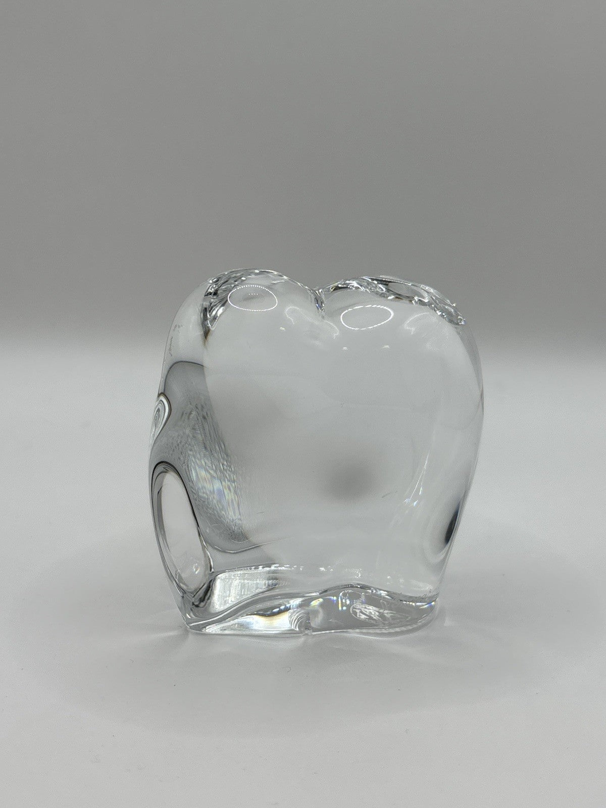 Baccarat Crystal Modernist Asian Elephant Sculpture Paperweight Figurine France
