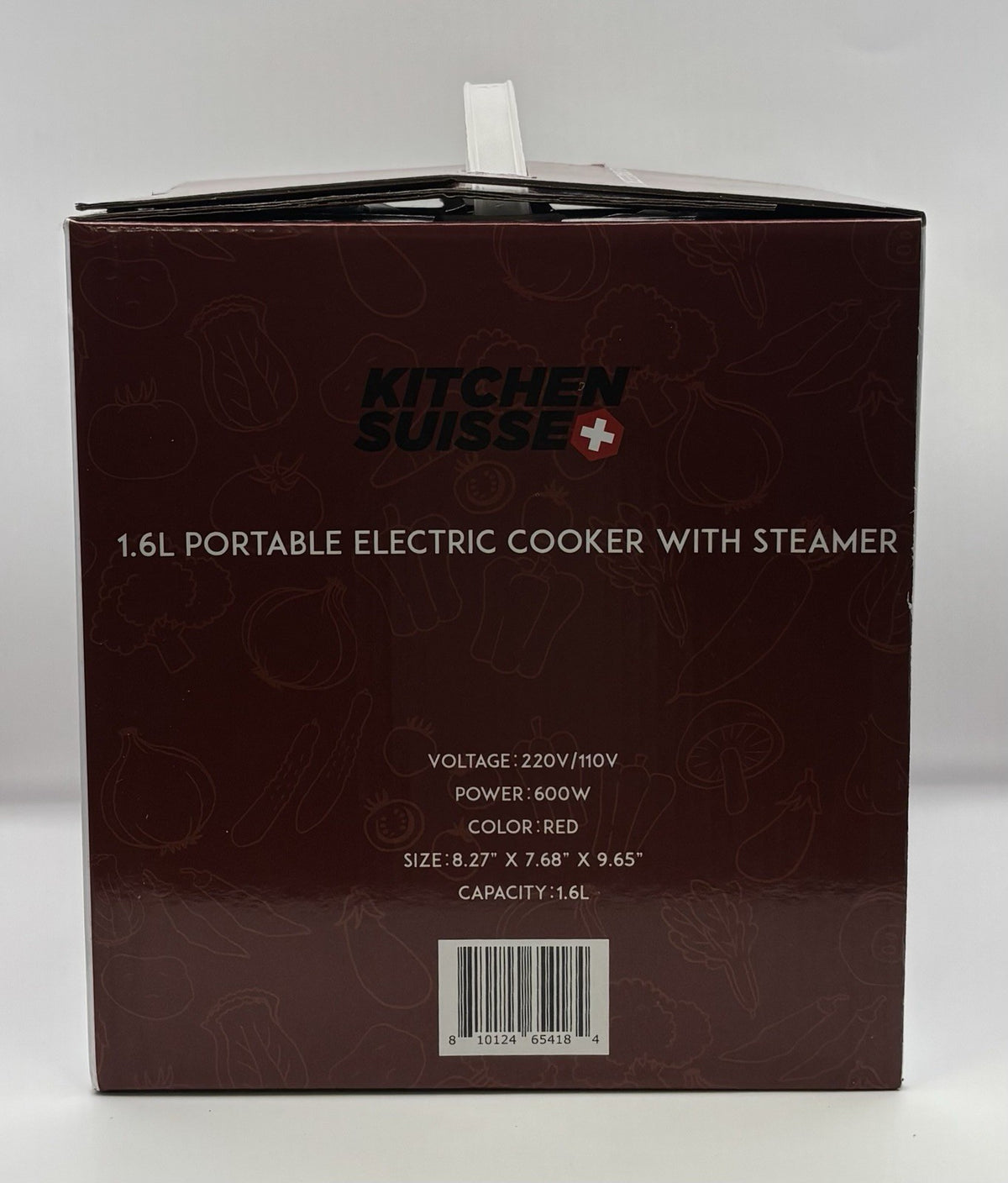 Kitchen Suisse 1.6L Portable Electric Cooker with Steamer