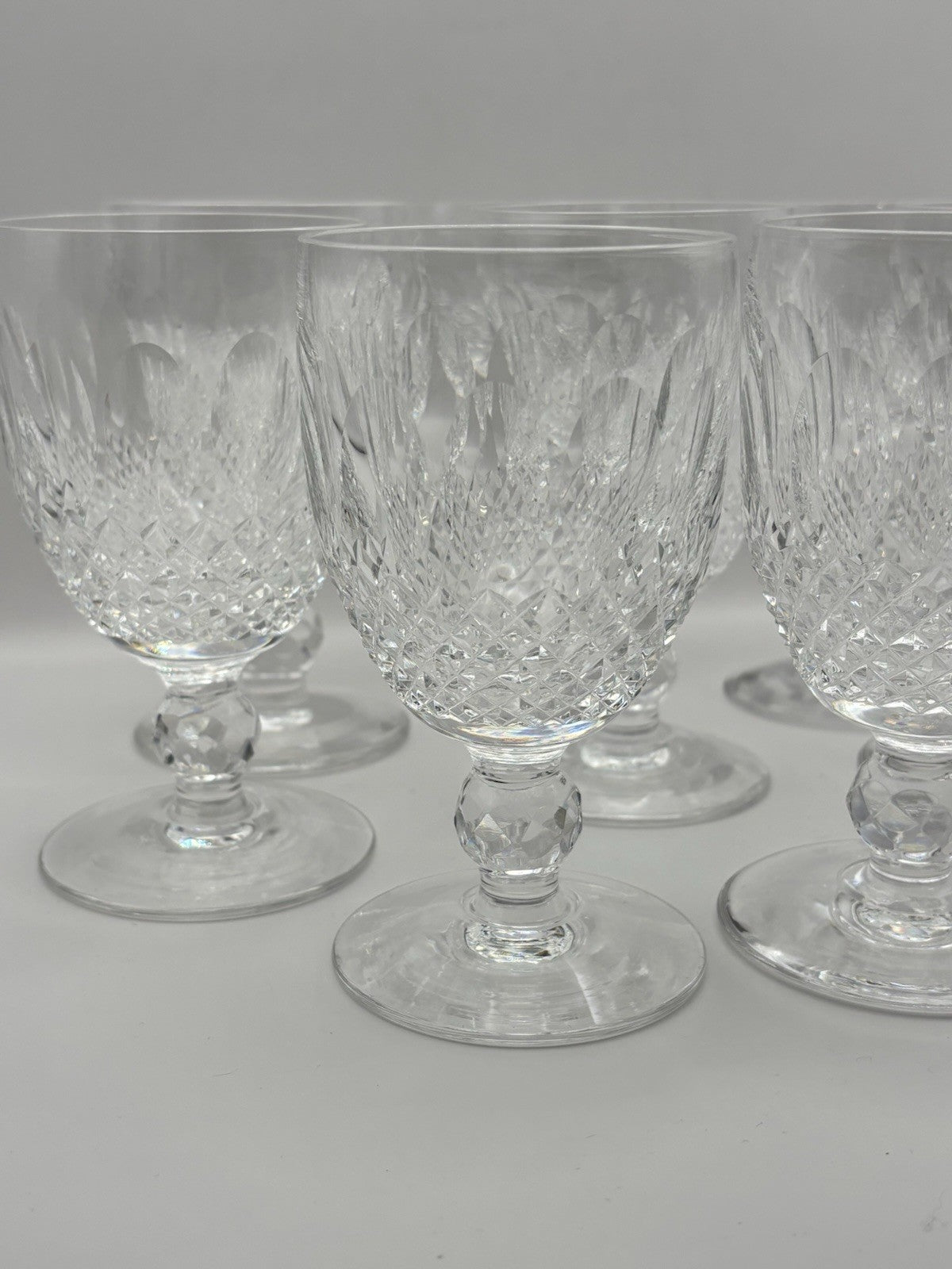Waterford Crystal Colleen Short Stem Pattern Water Goblets, Set Of 8 , 5.25"