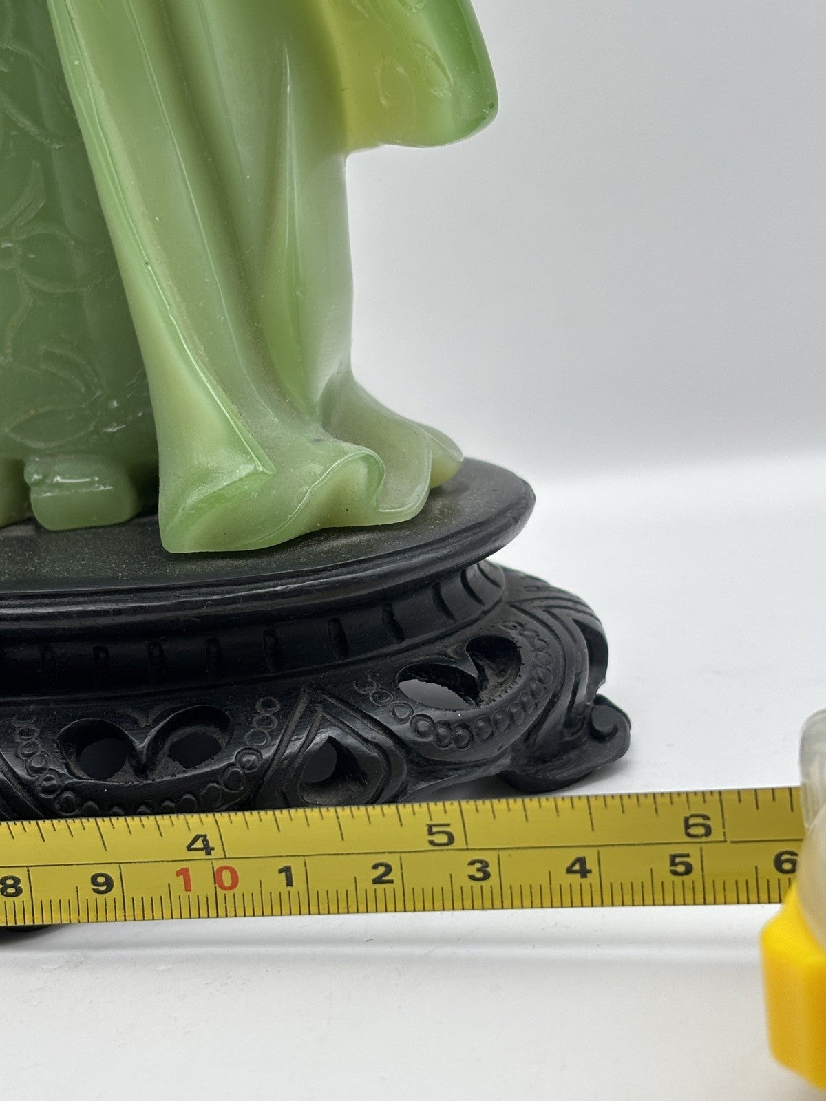 vintage geisha asian jade powder Resin figurine Signed