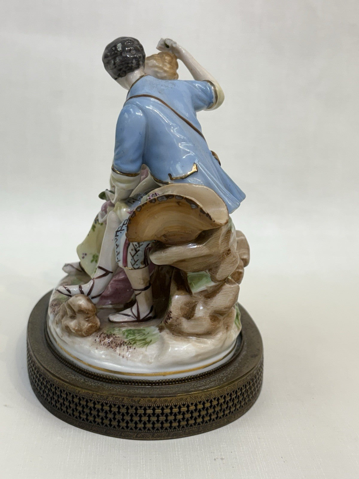 Vintage Maruyama Man and Woman Porcelain Figurine Hand Painted Japan