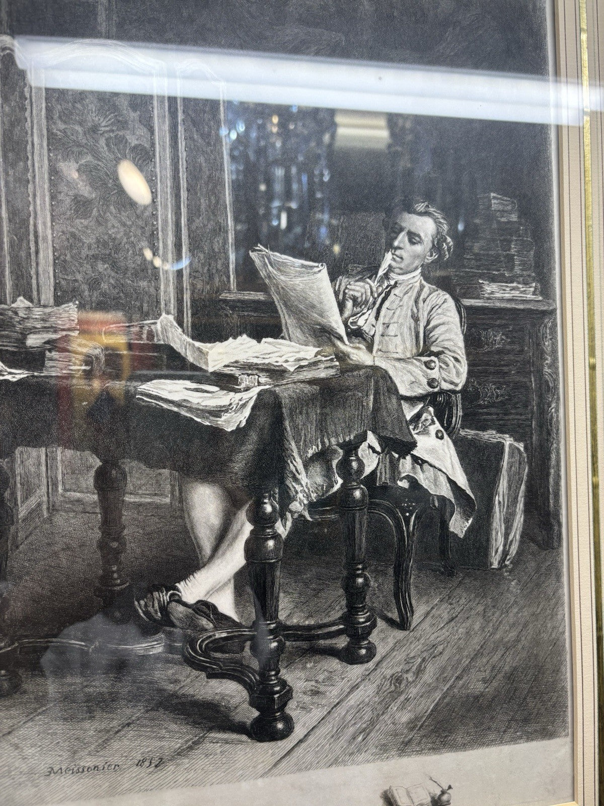 "Wolfgang Amadeus Mozart, Austrian Composer" By Jean-Louis-Ernest Meissonier,