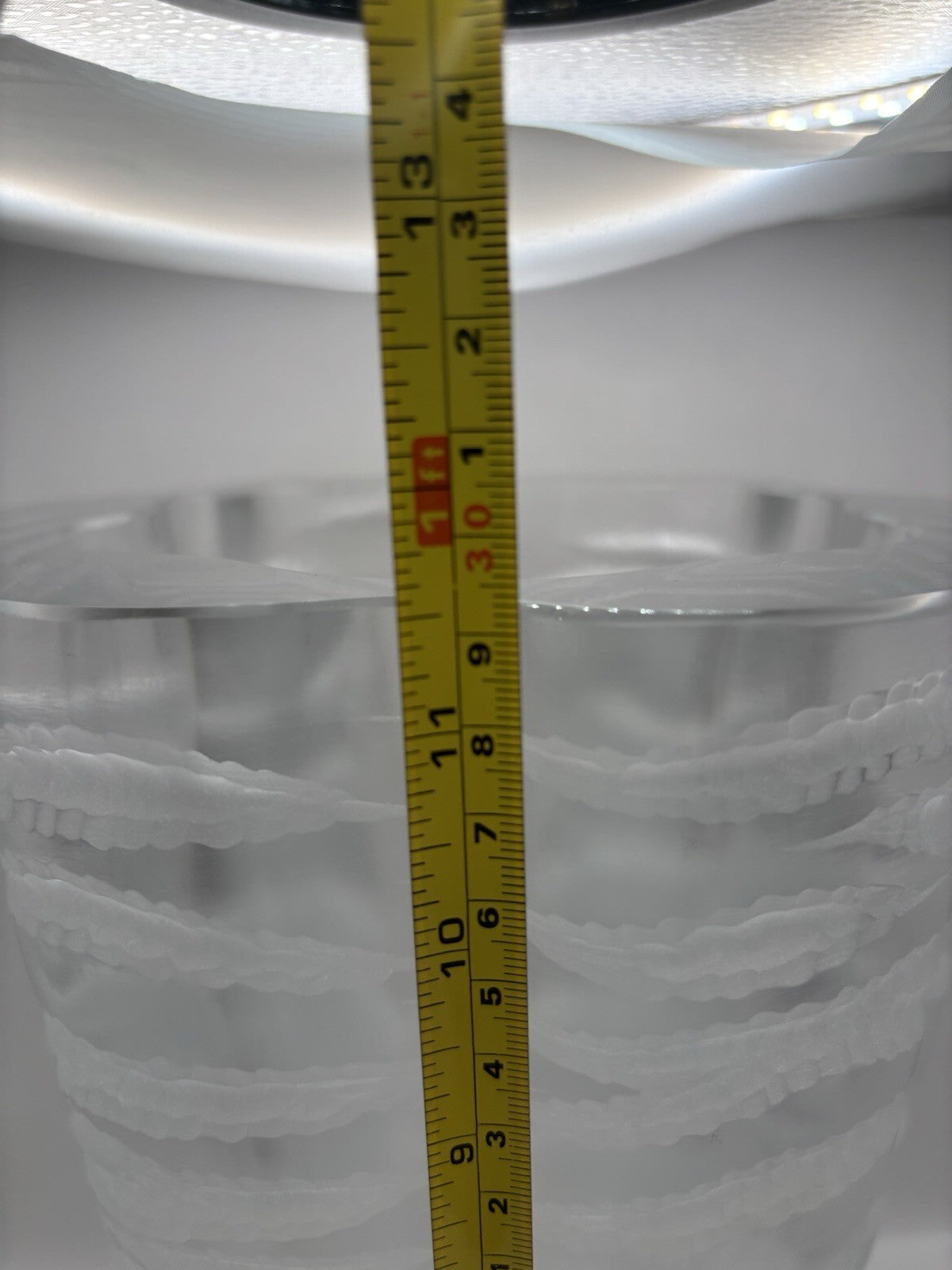 Senlis A Mid-Century Modern French Art Glass Vase by Marc Lalique 22pounds
