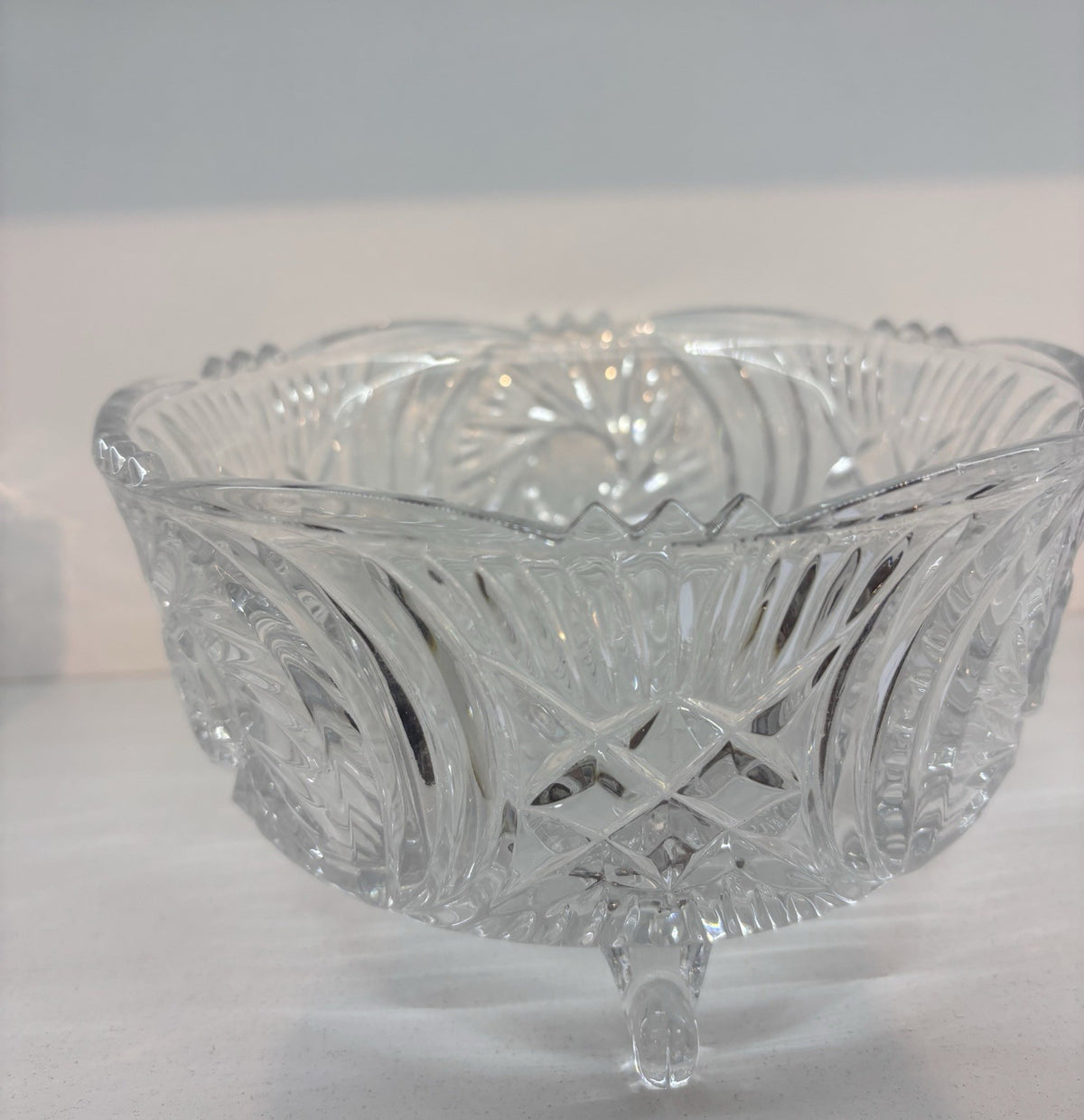 Magnificent West German lead crystal hand cut brilliant