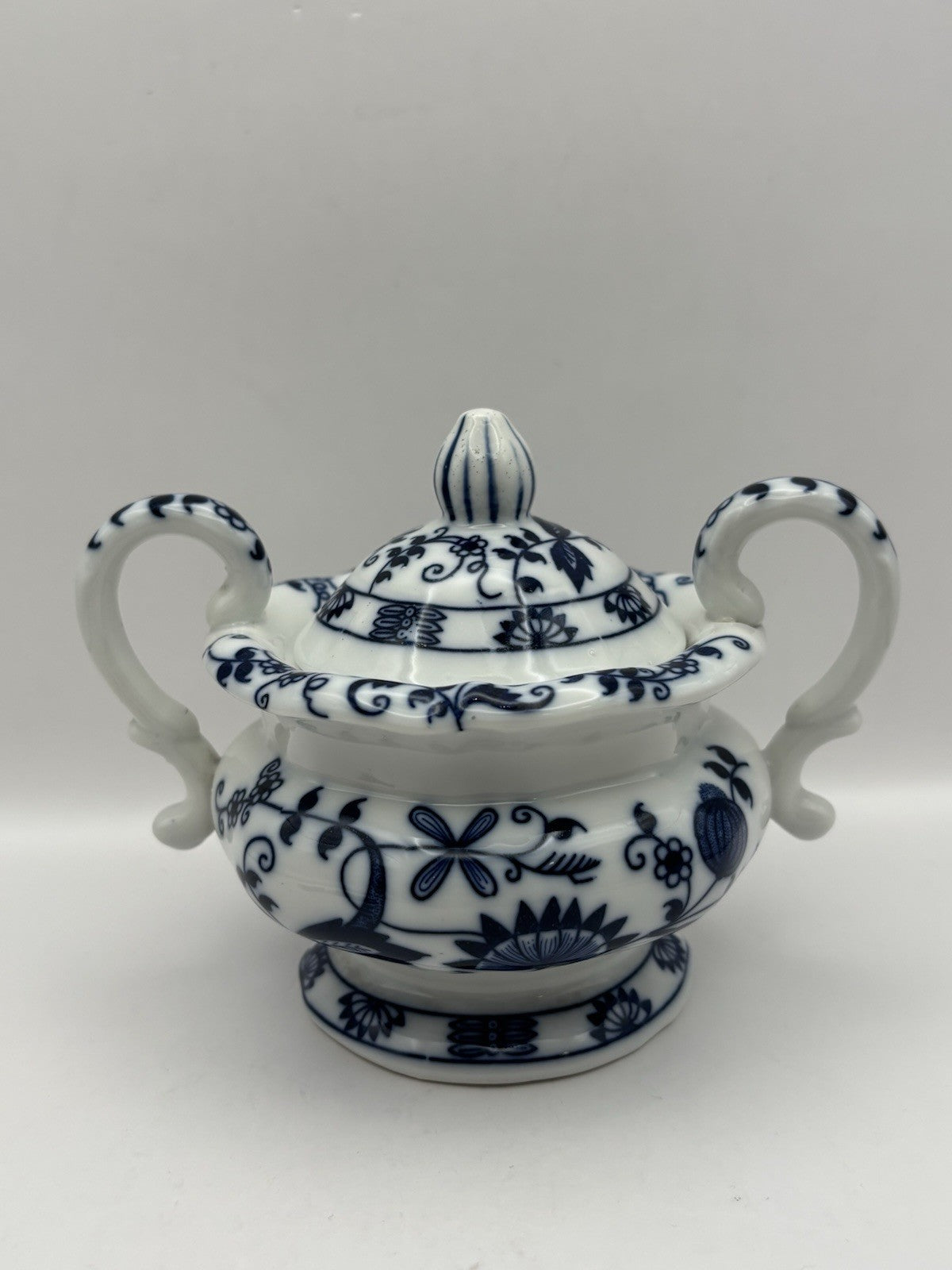 Vienna Woods Fine China In The Iconic Blue Onion Pattern Tea Cup and Saucer Set