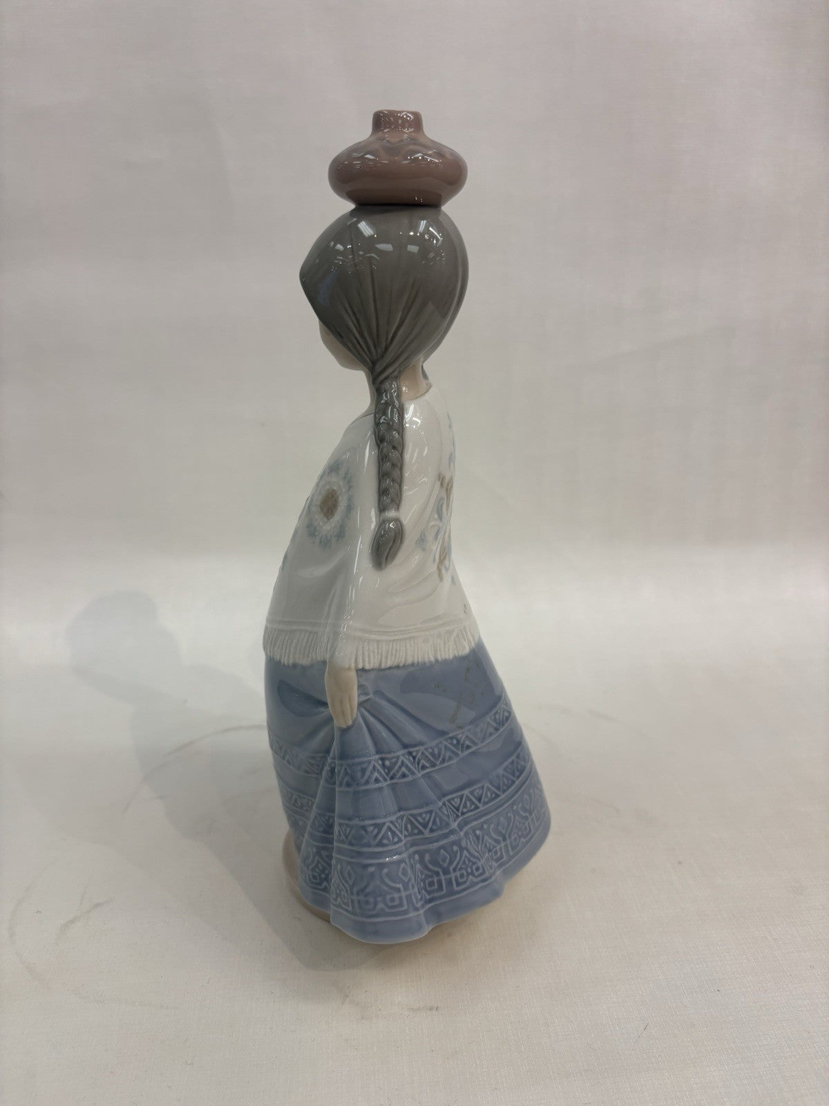 Nao by Lladro porcelain figurine titled "Girl with Water Jug" or "Mexican Girl"