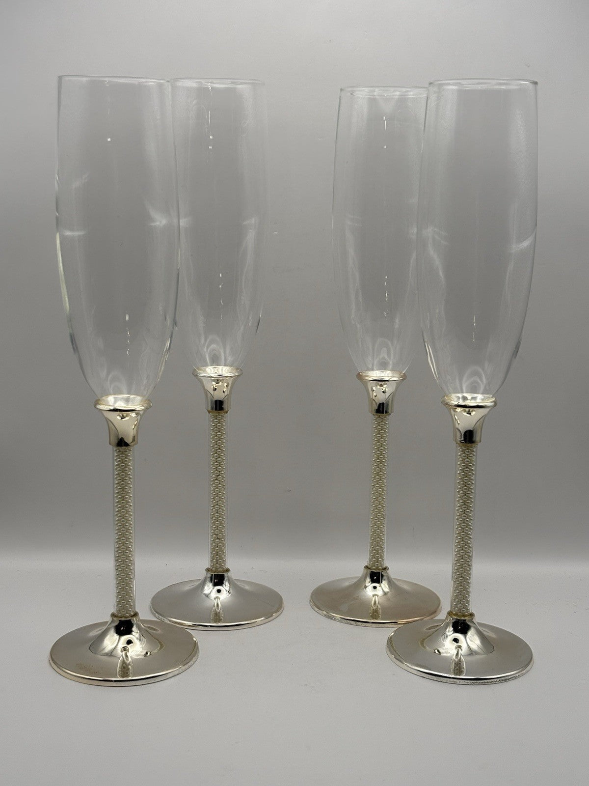 Lenox Jubilee Pearl Toasting Flute Set of 4