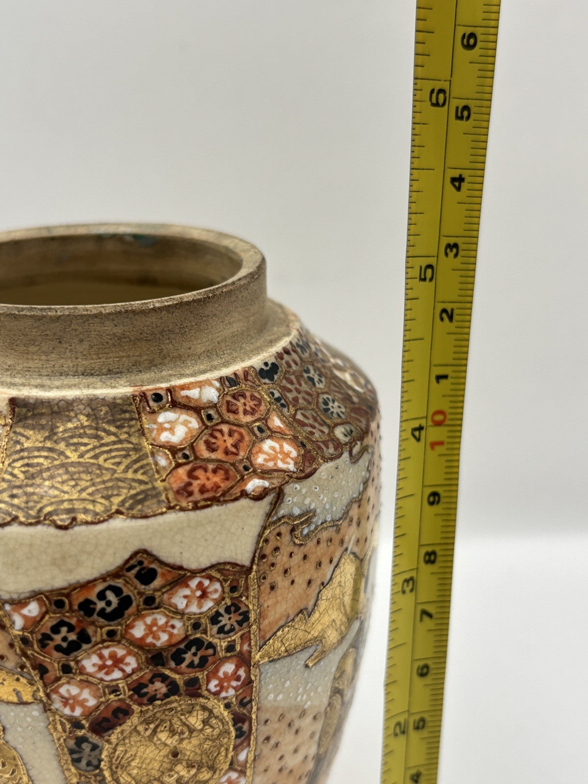 5 Inches Tall Chinese/Japanese Antique Porcelain Vase Satsuma