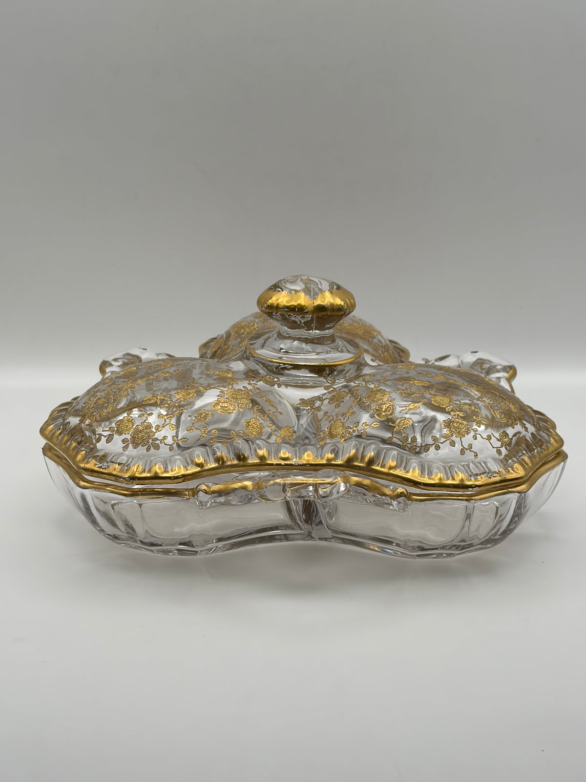 Antique American Cambridge Glass Candy Dish, Circa 1920's.