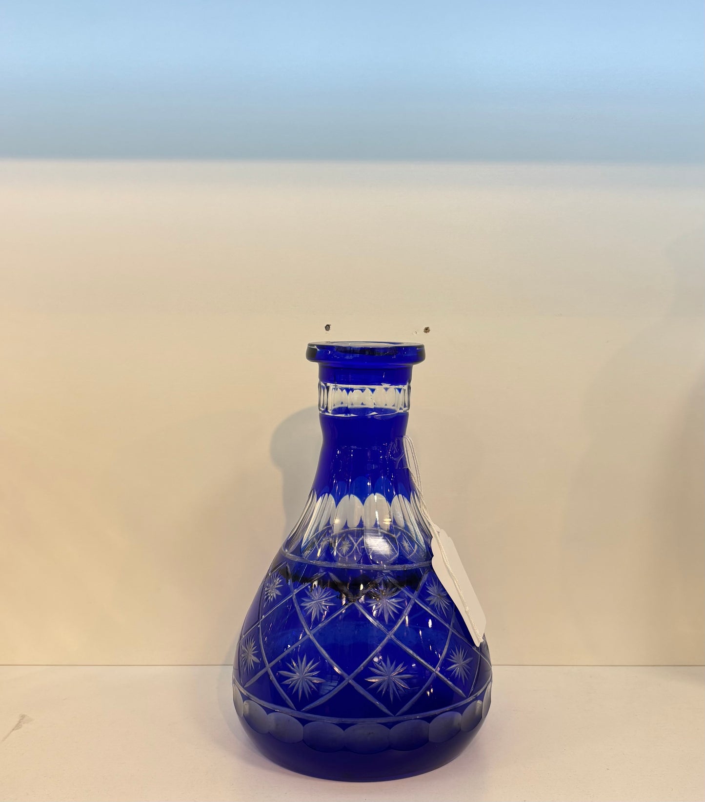 Royal Blue Glass Vase Home Decor