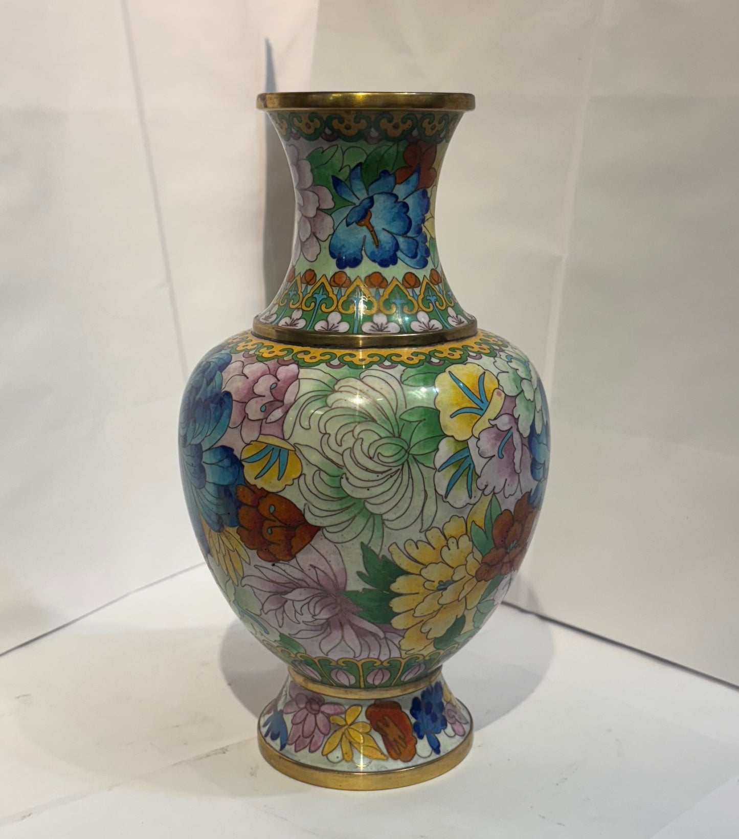 Cloisonné Vase 9 1/4”