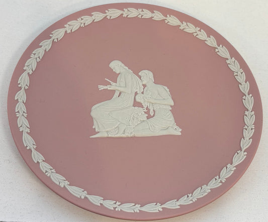 Vintage Wedgwood pink plate for decoration