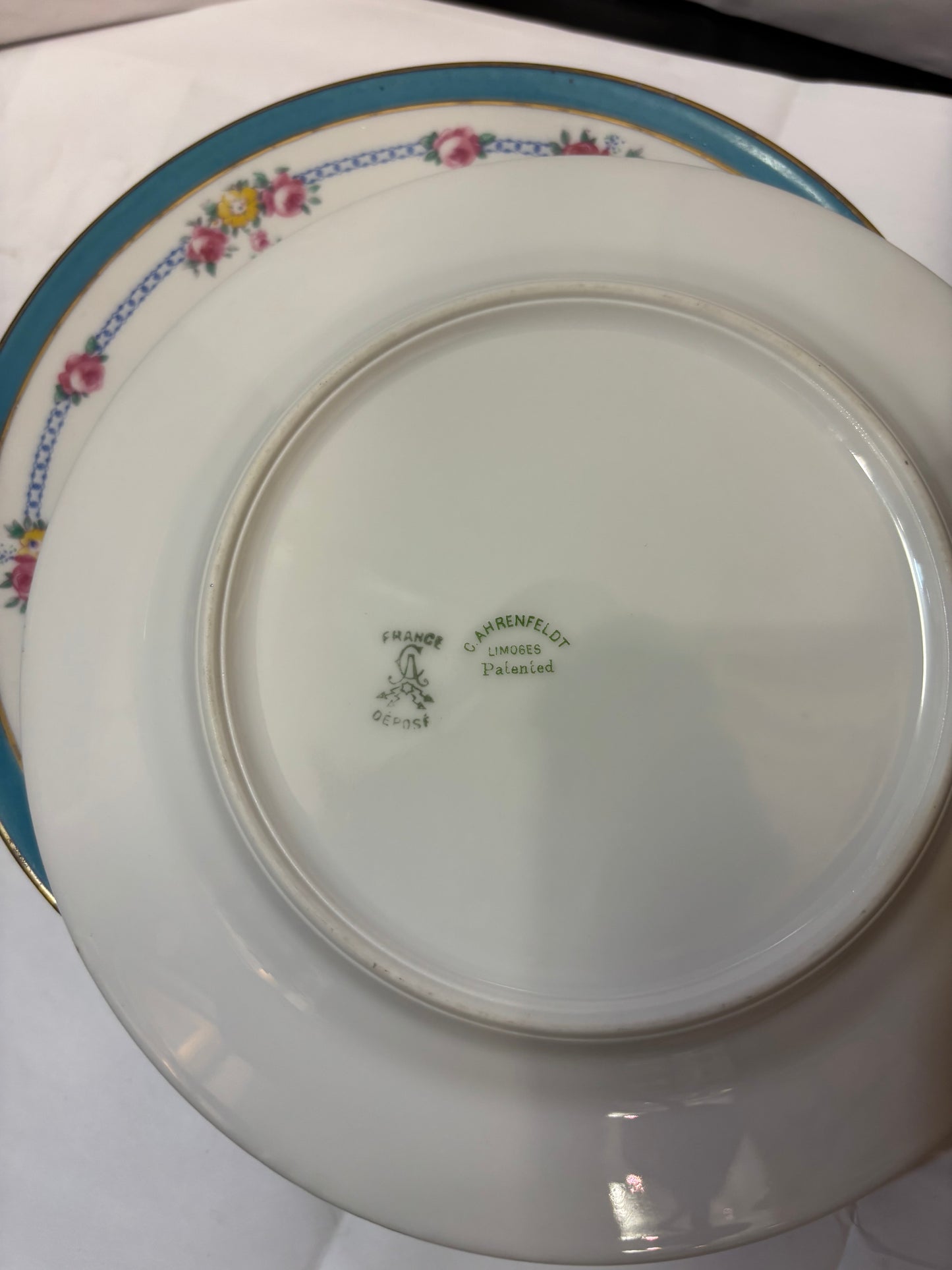 6 plates C. Ahrenfeldt Limoges patented , France