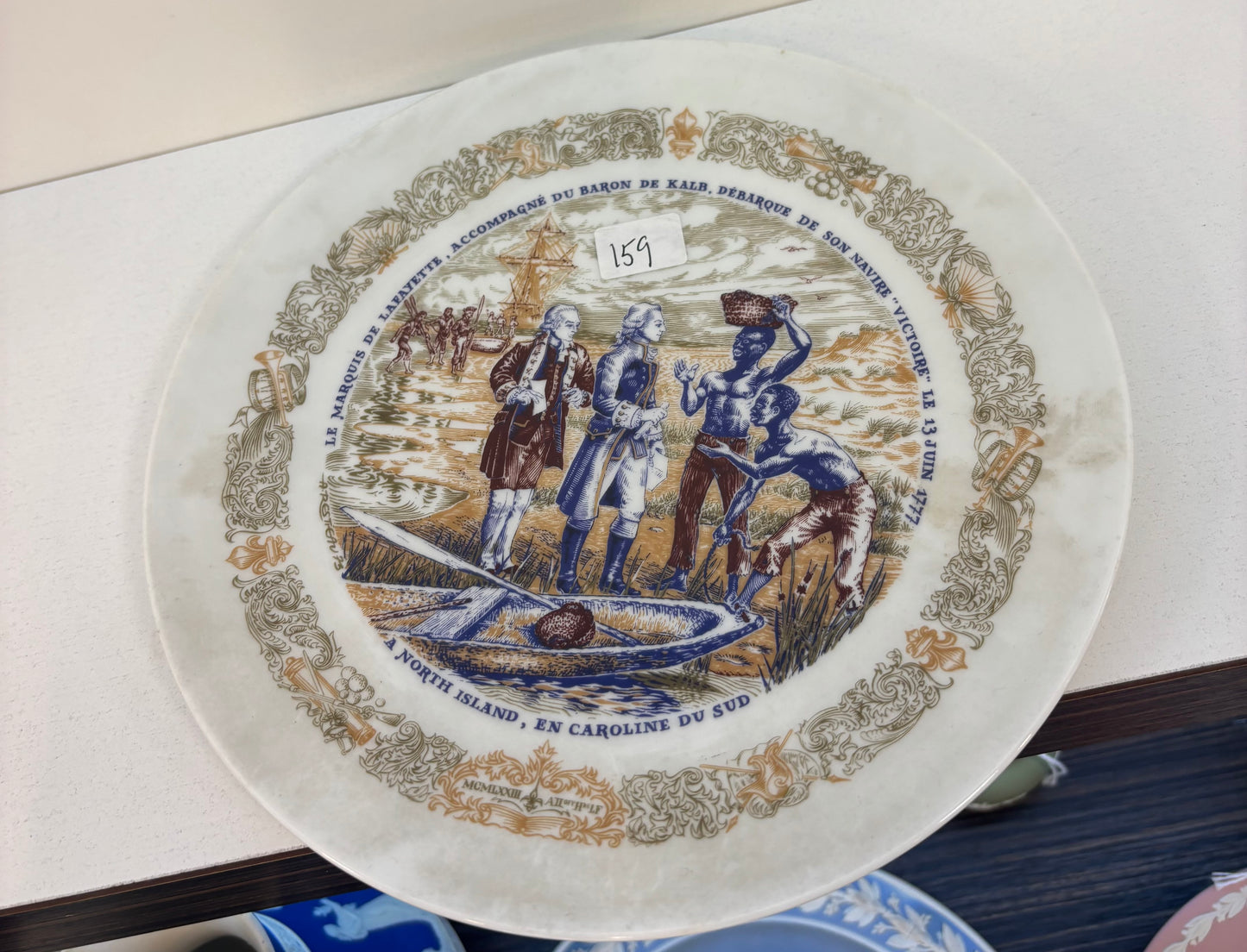 7 LIMOGES Porcelain Décor Plate Lafayette Legacy Collection -The Siege at Yorktown