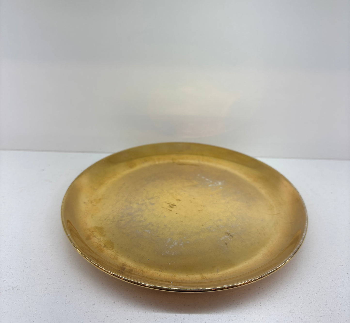 Mid Century Hazel Hannell Gold Studio Pottery Dish