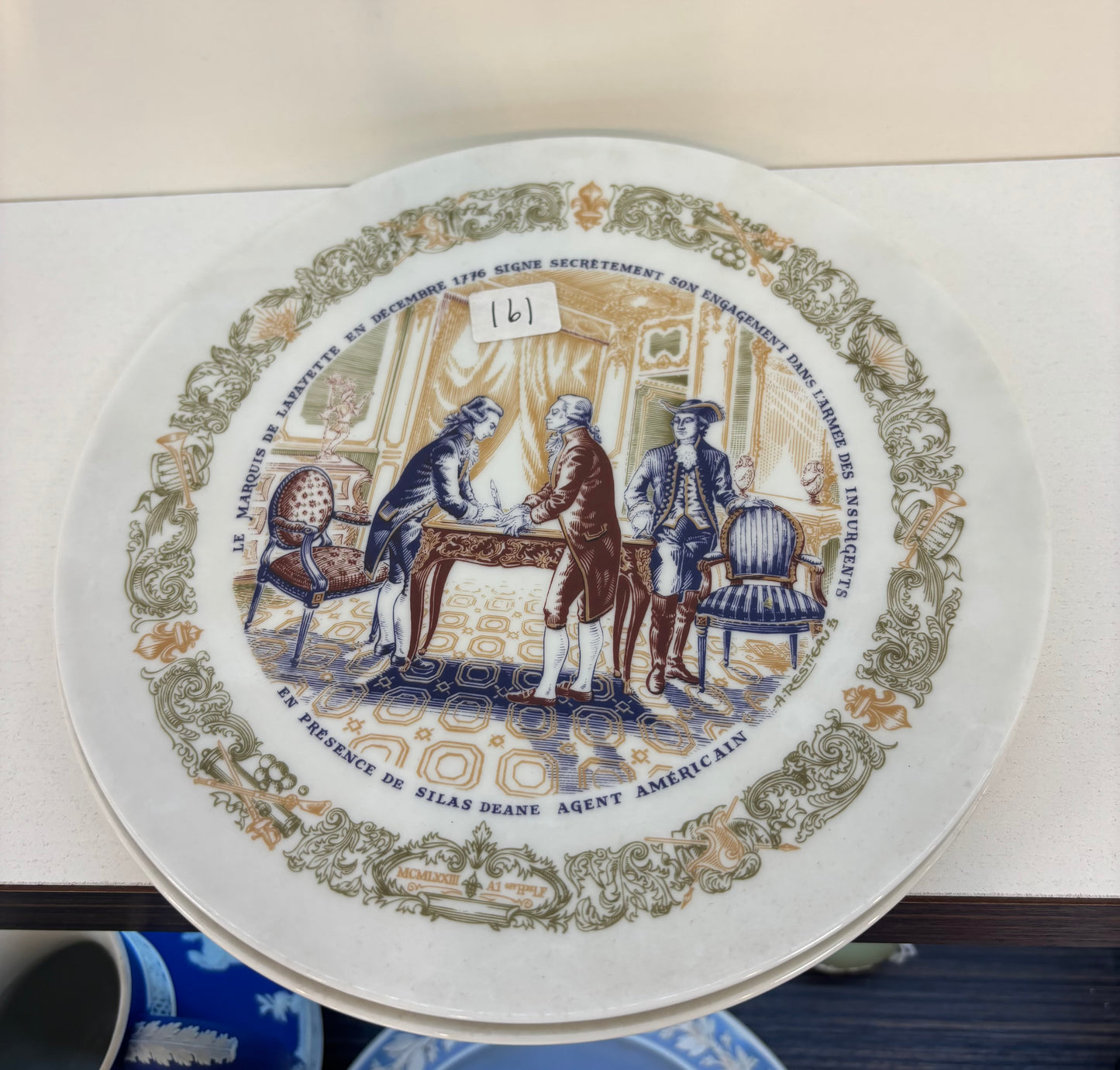 7 LIMOGES Porcelain Décor Plate Lafayette Legacy Collection -The Siege at Yorktown