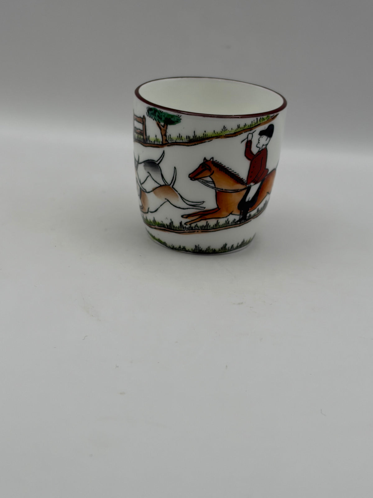Fine Bone China Crown Staffordshire Bone China Mug 1/2 Pint Hunting Scene
