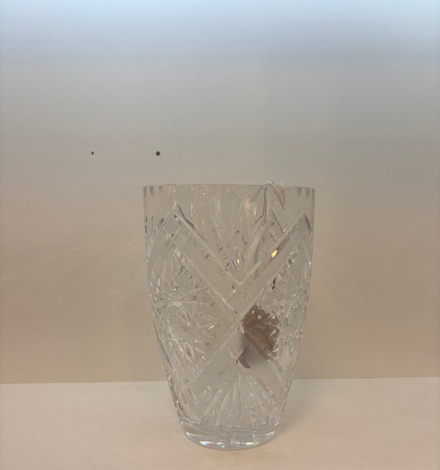American Brilliant Crystal Cut Vase