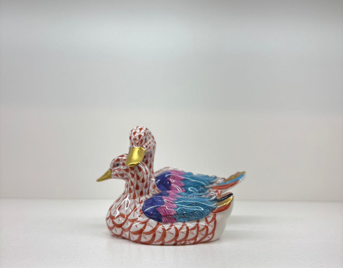 Herend Hvngary Handpainted Porcelain duck’s figurine