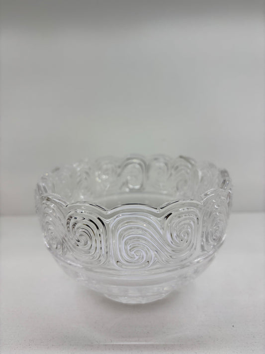 TIFFANY & CO SIGNED CRYSTAL  LOUIS COMFORT TIFFANY COLLECTION DECO BOWL