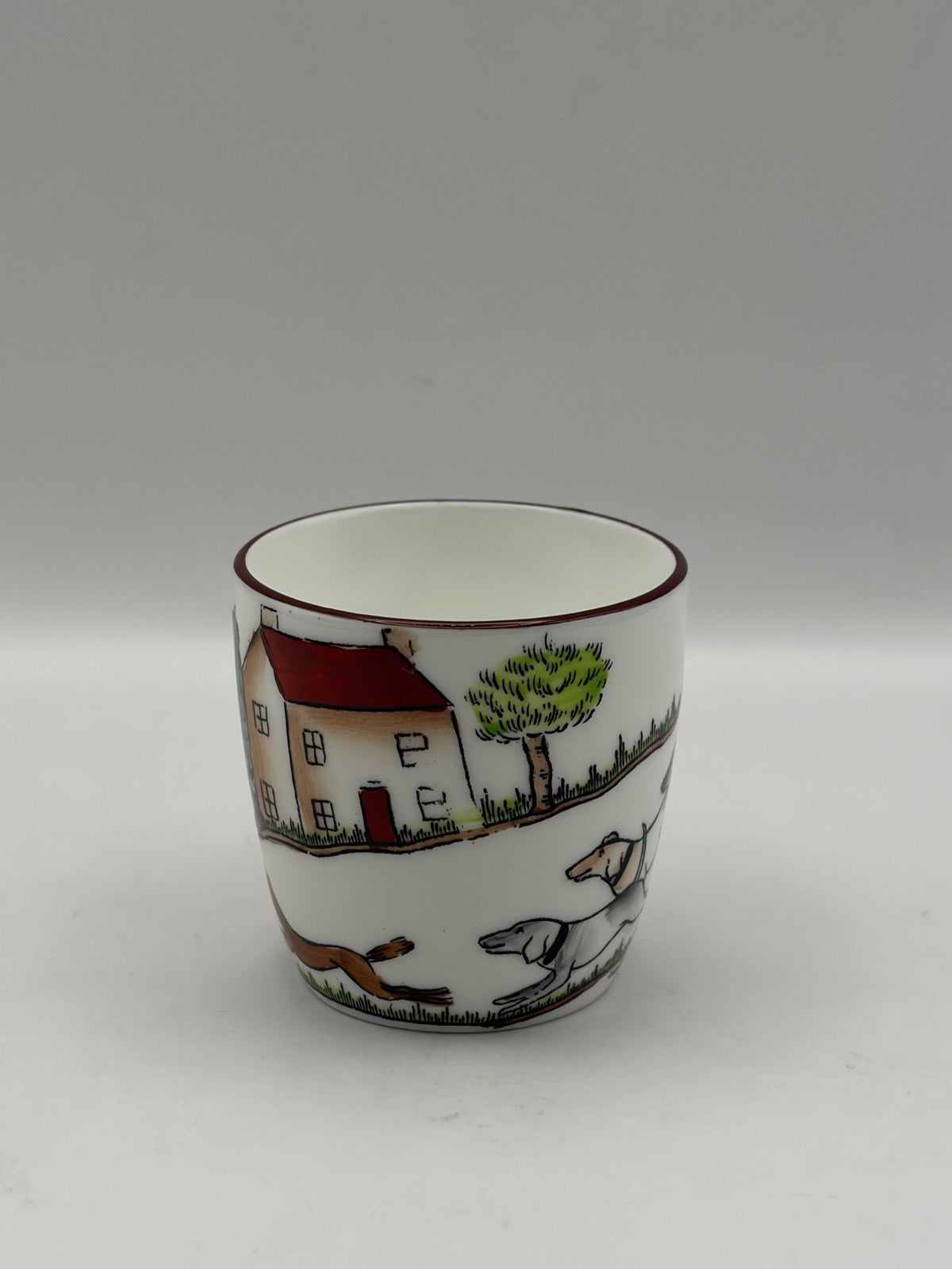 Fine Bone China Crown Staffordshire Bone China Mug 1/2 Pint Hunting Scene