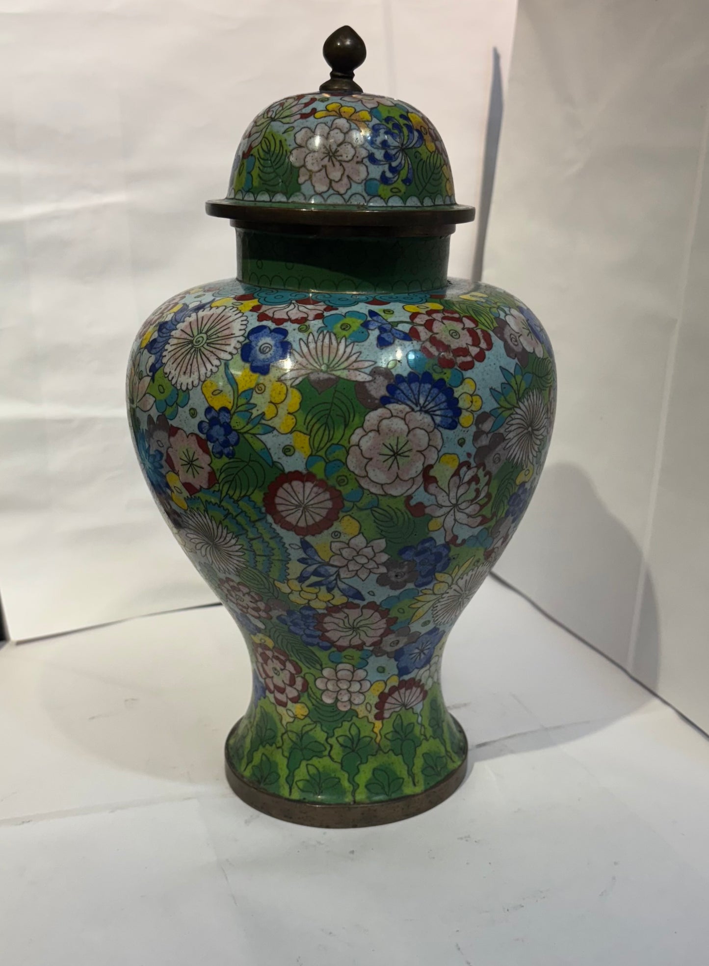 Antique Chinese Cloisonné ginger jar