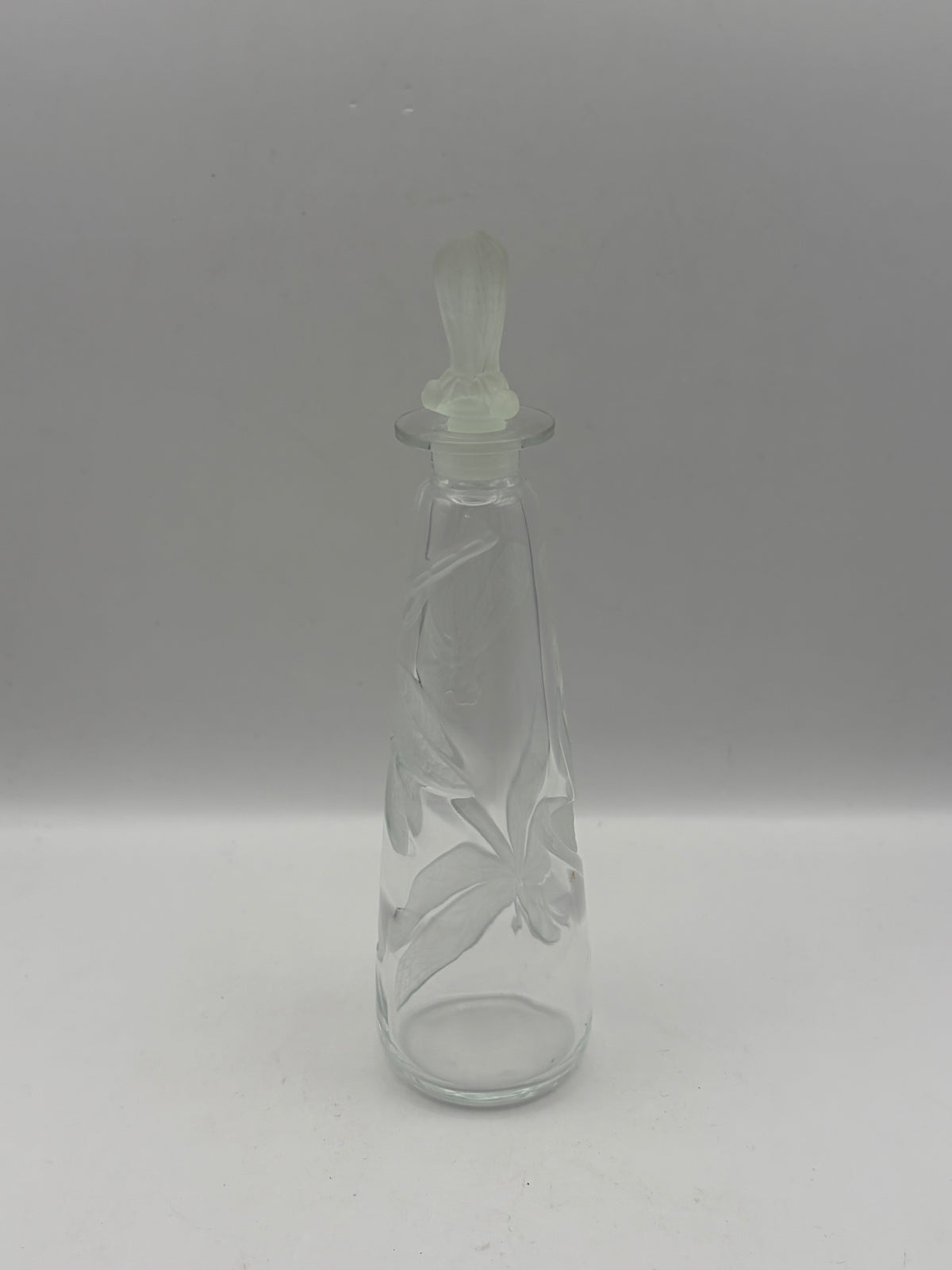 Vintage 1992 MMA Lucien Gaillard Reproduction Dragonfly 7” Glass Perfume Bottle