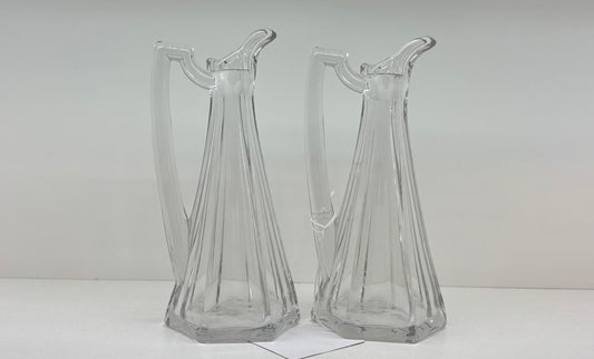 Antique Tall Handblown Glass Cruet with Stopper