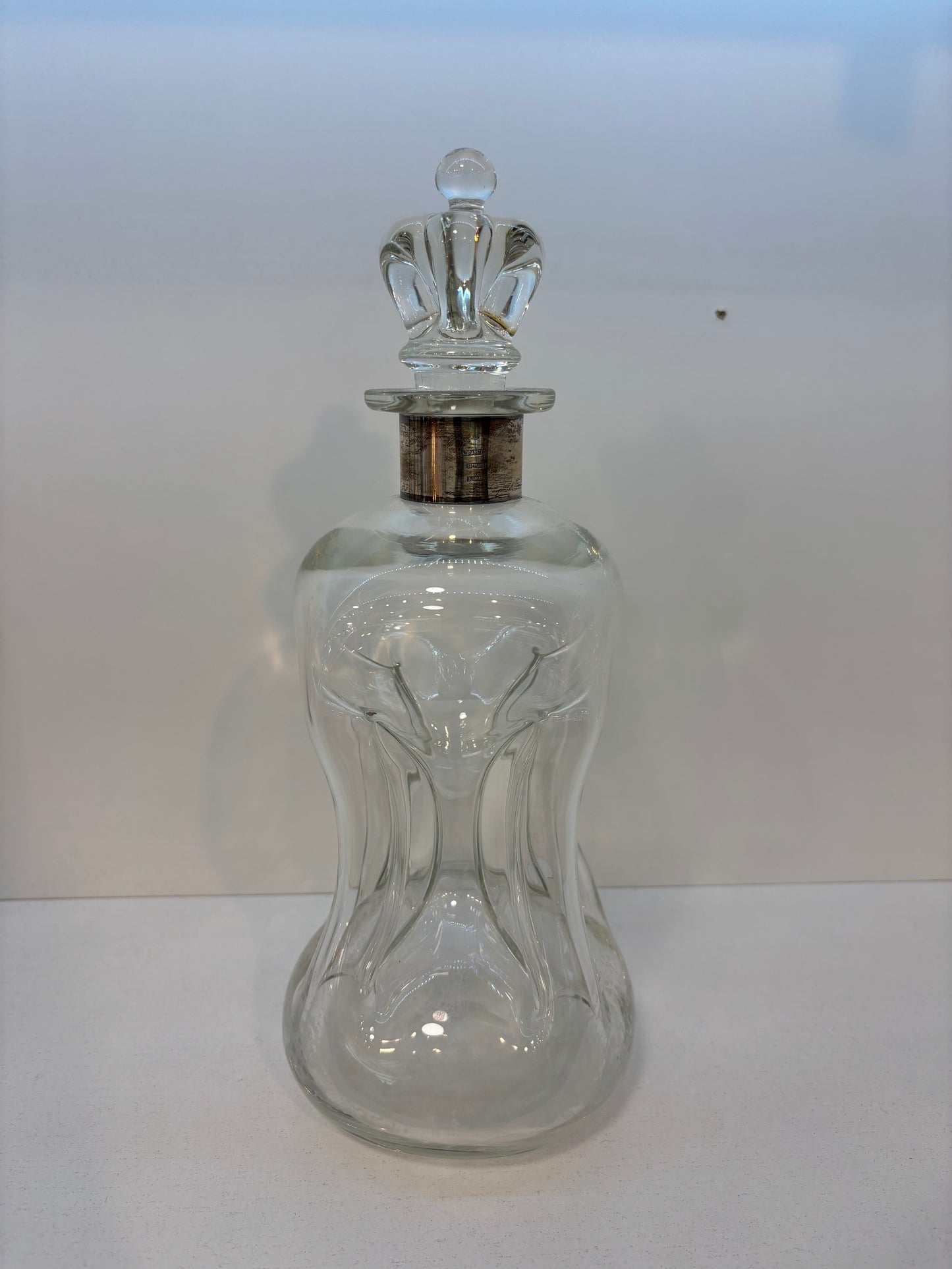 Decanter with sterling