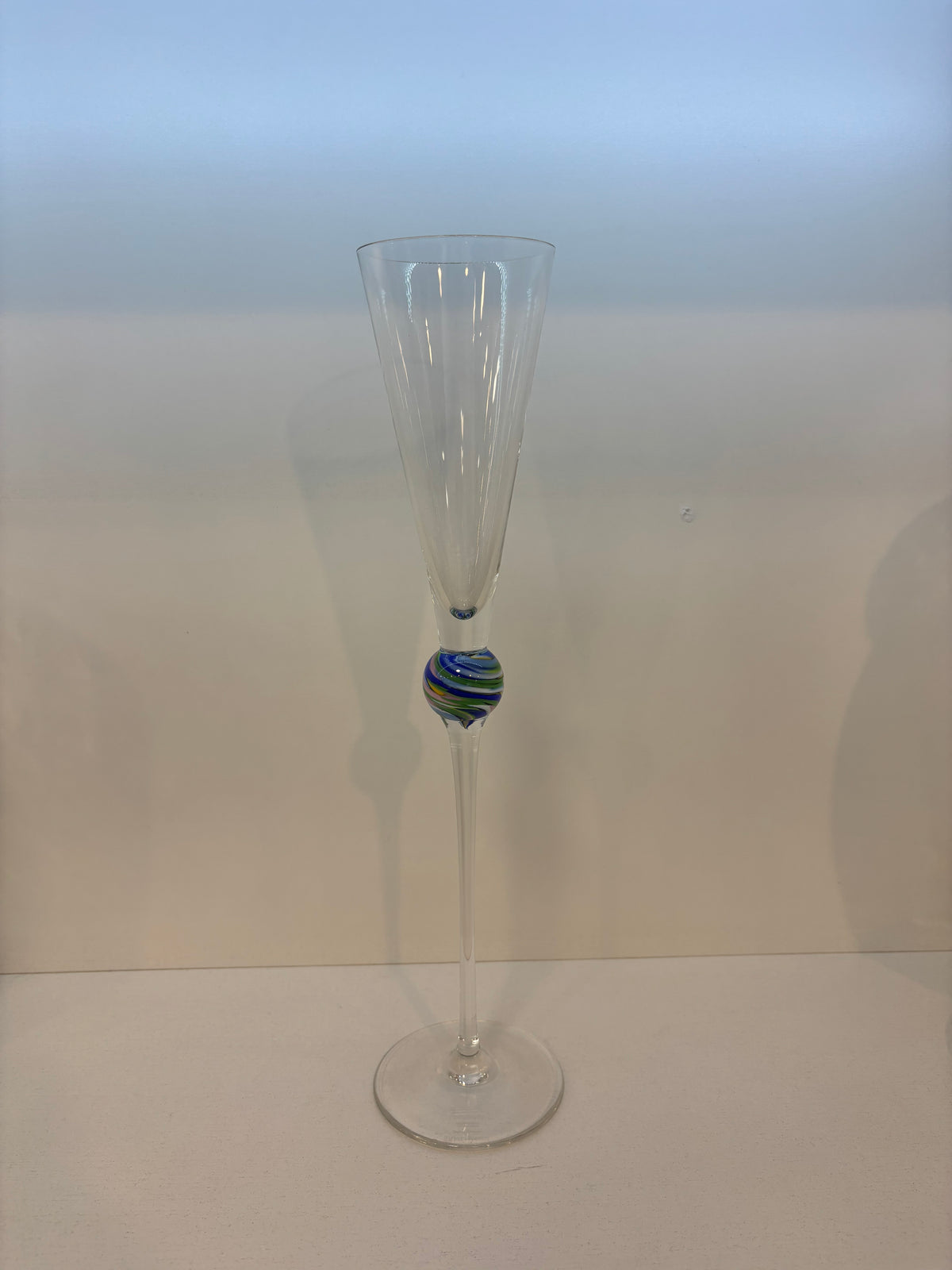 Champagne Flute Glass "jewel" Model By Rosenthal 1980s