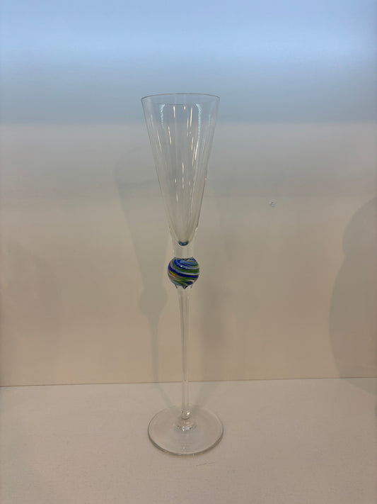 Champagne Flute Glass "jewel" Model By Rosenthal 1980s