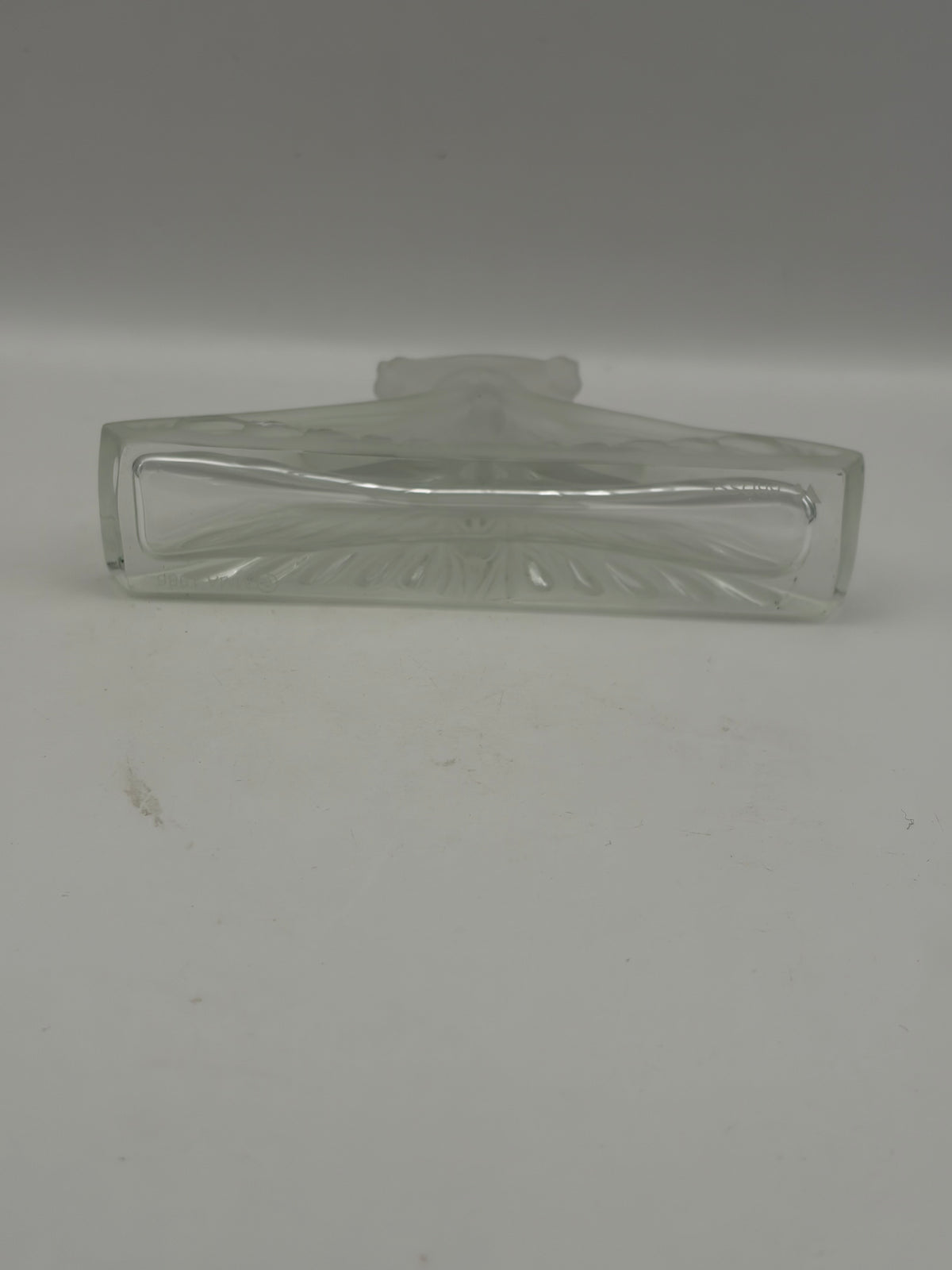 Brosse MMA Vintage Perfume Bottle Woman Winged Figure Frosted Glass 1986