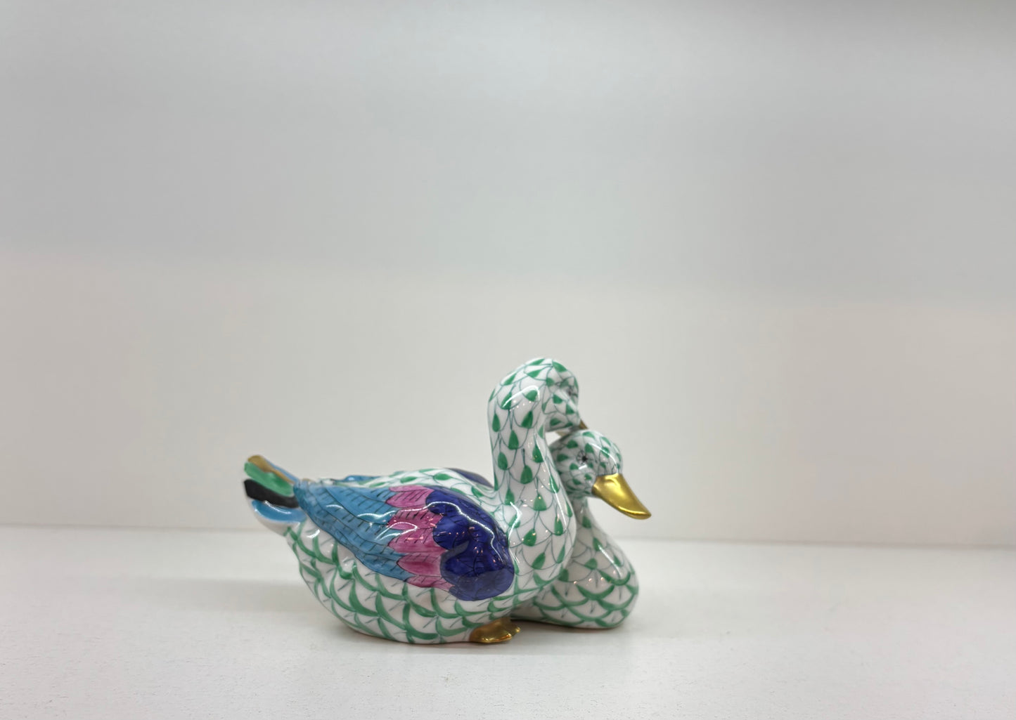 Herend Hvngary Handpainted Porcelain duck’s figurine