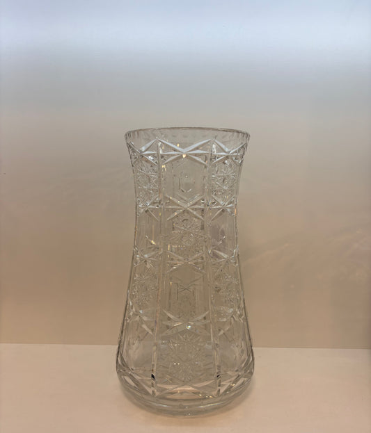 Antique Vtg American Brilliant Period Cut Crystal Vase