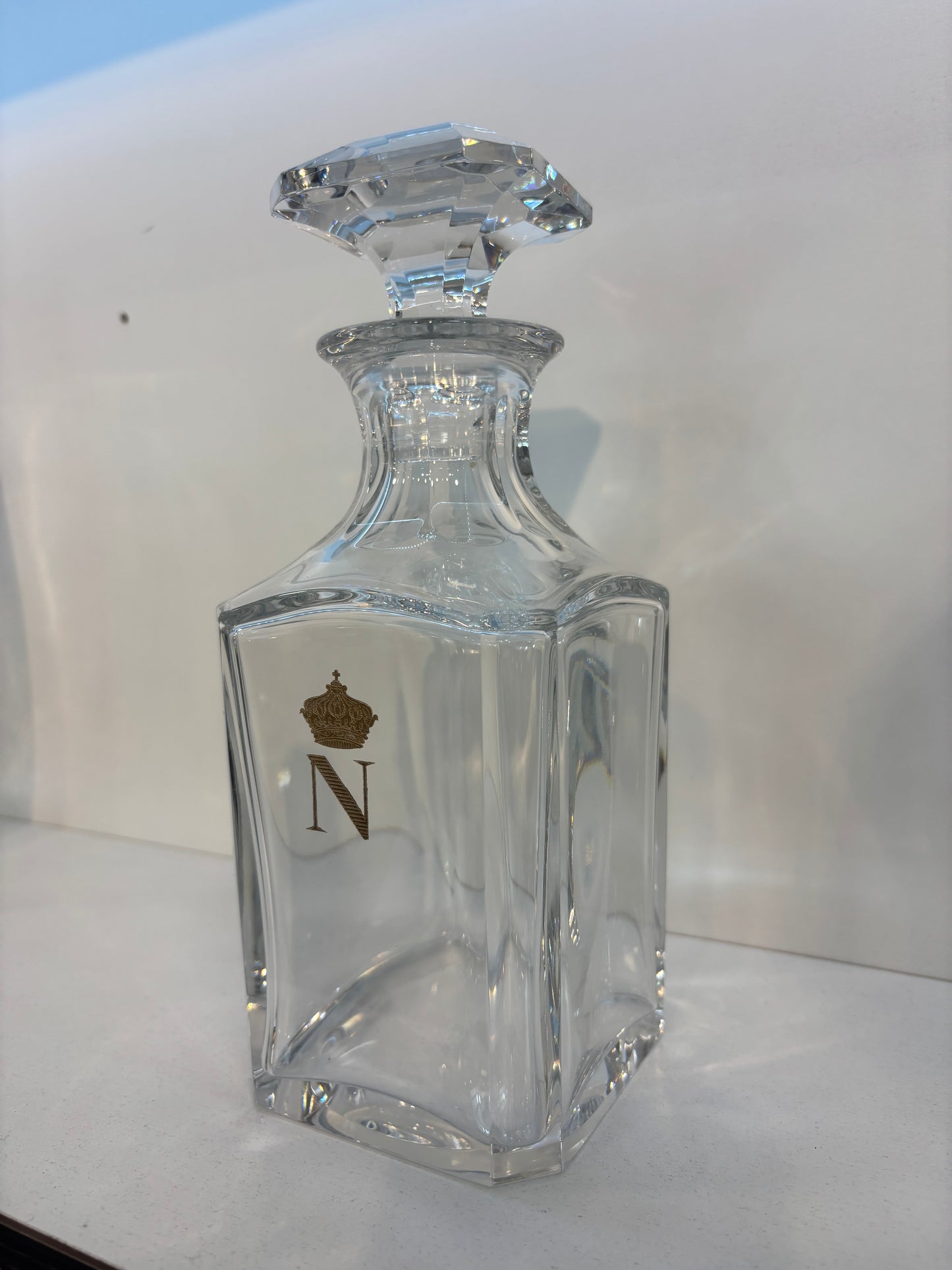 Baccarat whisky bottle