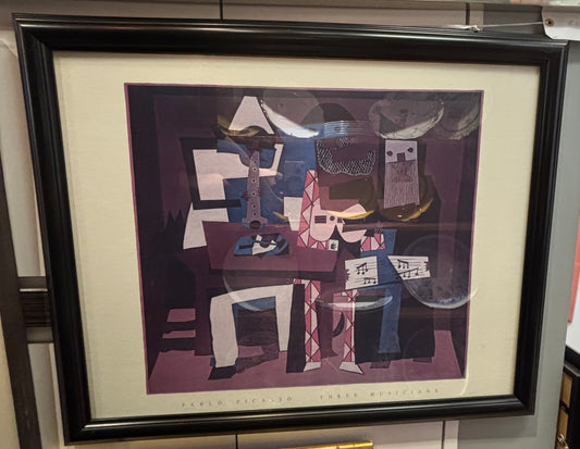 Framed print- The Three musicians by Pablo Picasso