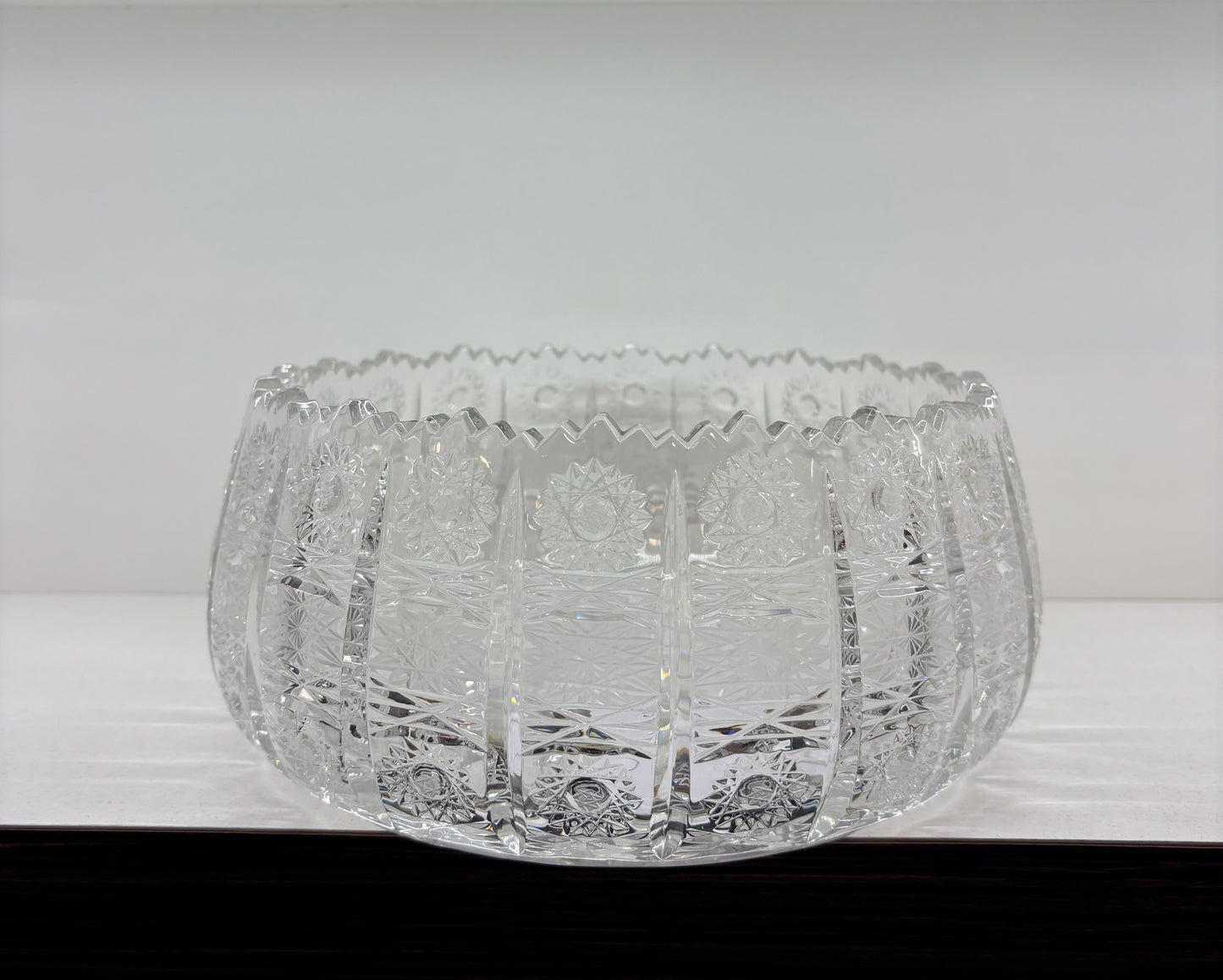 Crystal bowl, Poland, mid-20th century.