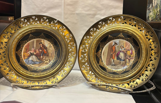 Regency Bone China “Fine Black Cherries” and England "Sweet Oranges"  Decorative Plate.