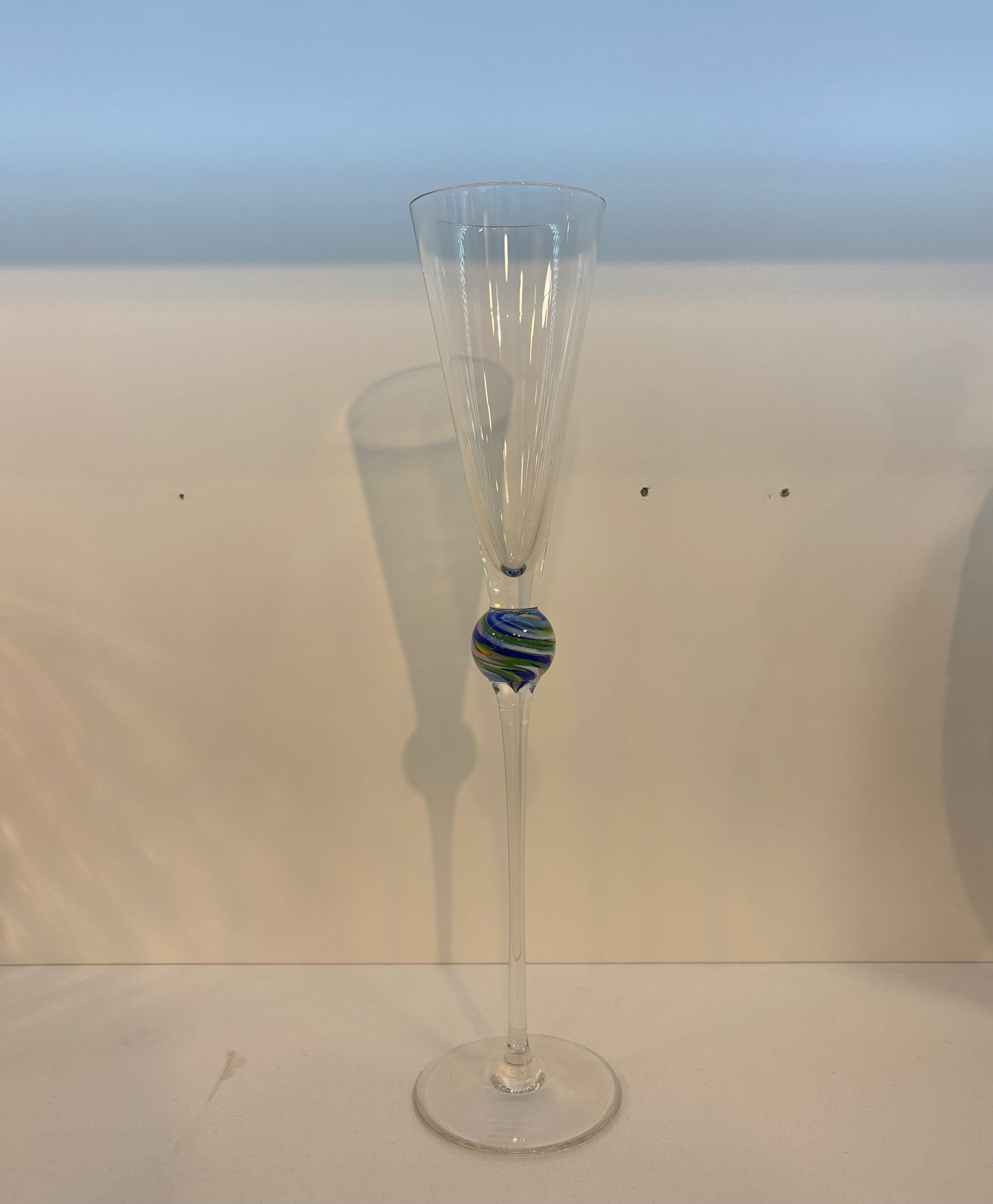 Champagne Flute Glass "jewel" Model By Rosenthal 1980s