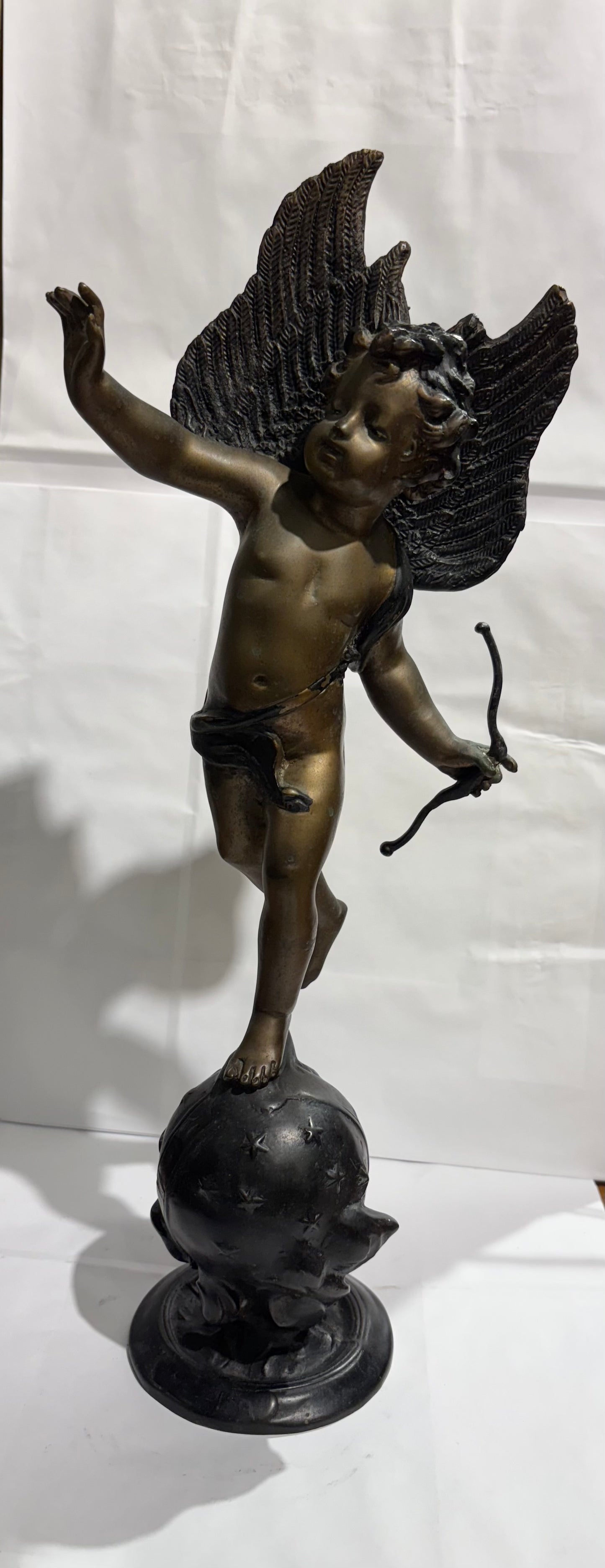 Bronze Cupid Eros Statue.