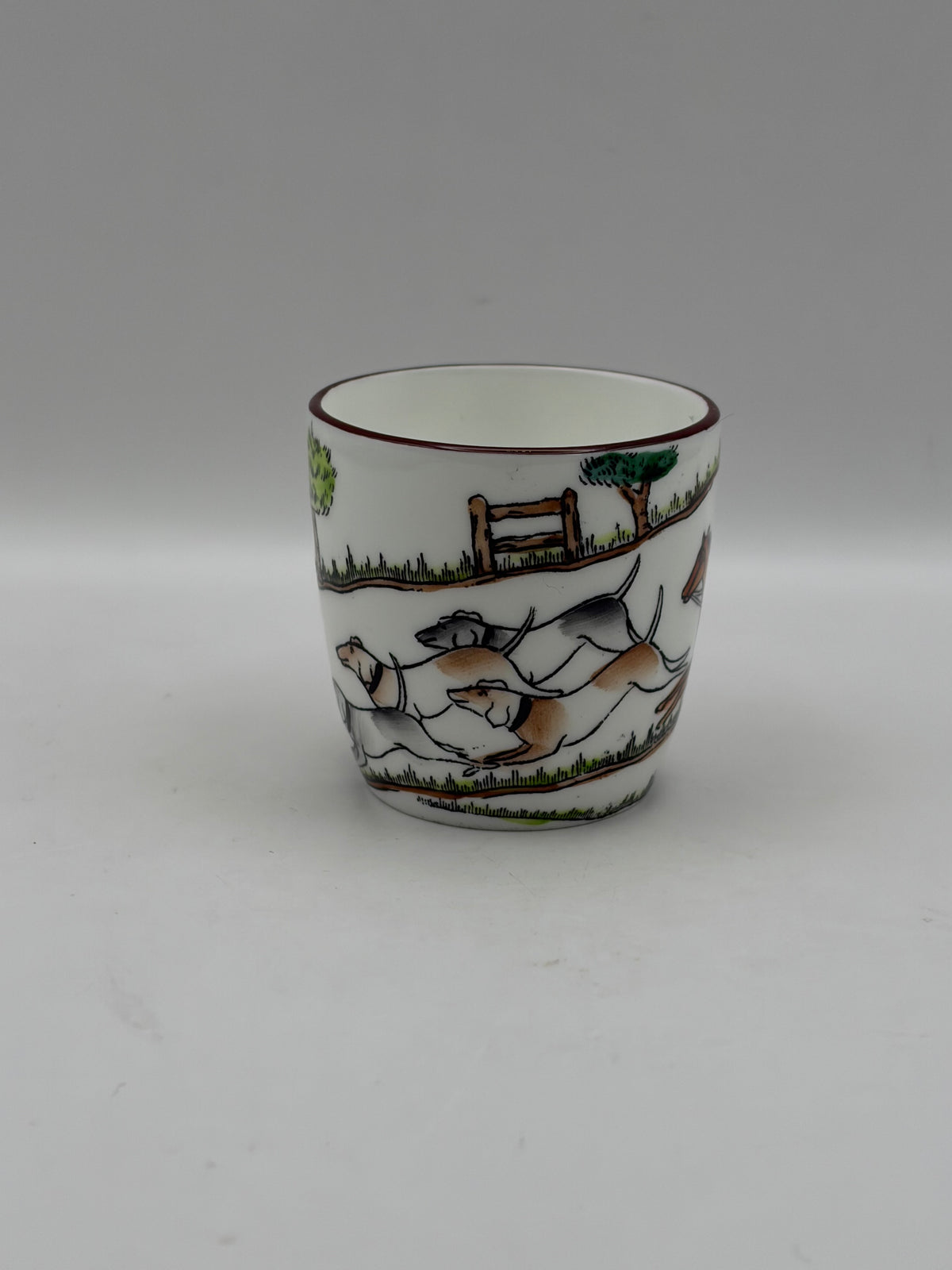 Fine Bone China Crown Staffordshire Bone China Mug 1/2 Pint Hunting Scene