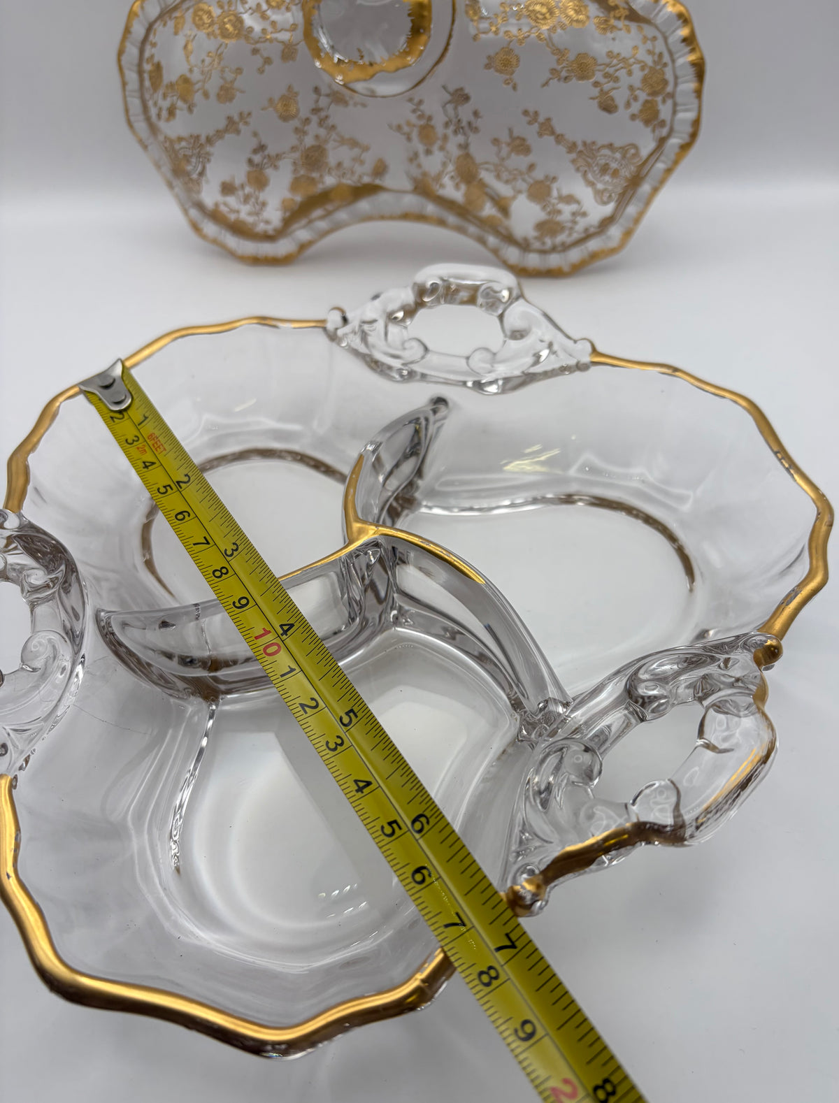 Antique American Cambridge Glass Candy Dish, Circa 1920's.