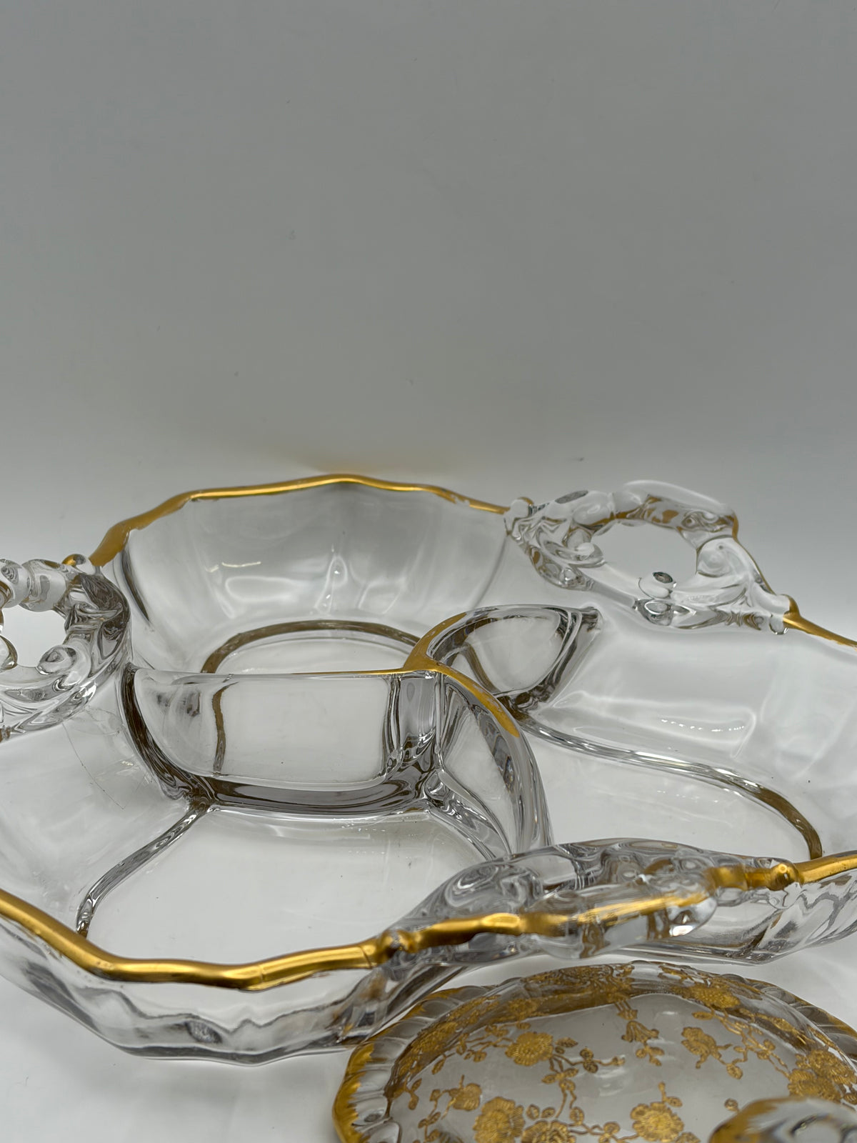 Antique American Cambridge Glass Candy Dish, Circa 1920's.