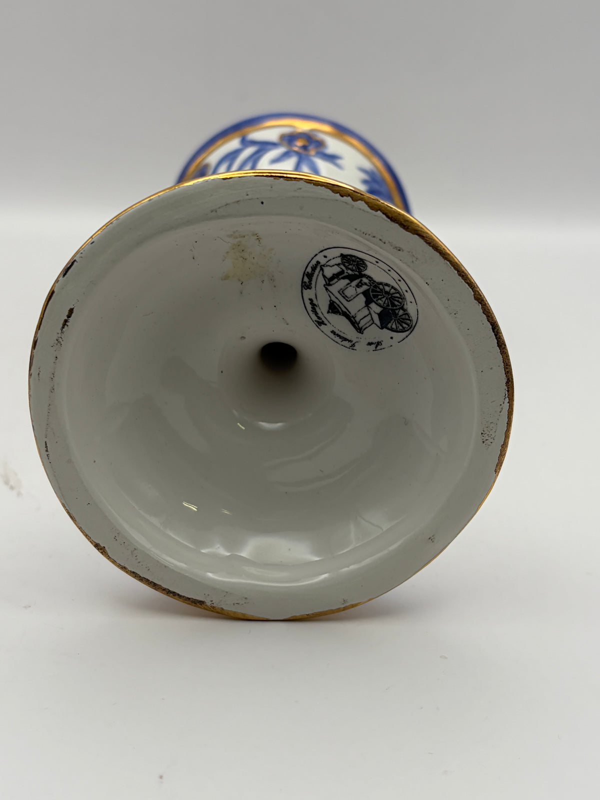 Judaism Hebrew Inscribed Plate Set w/ Kiddush Cup & Ceramic Holders