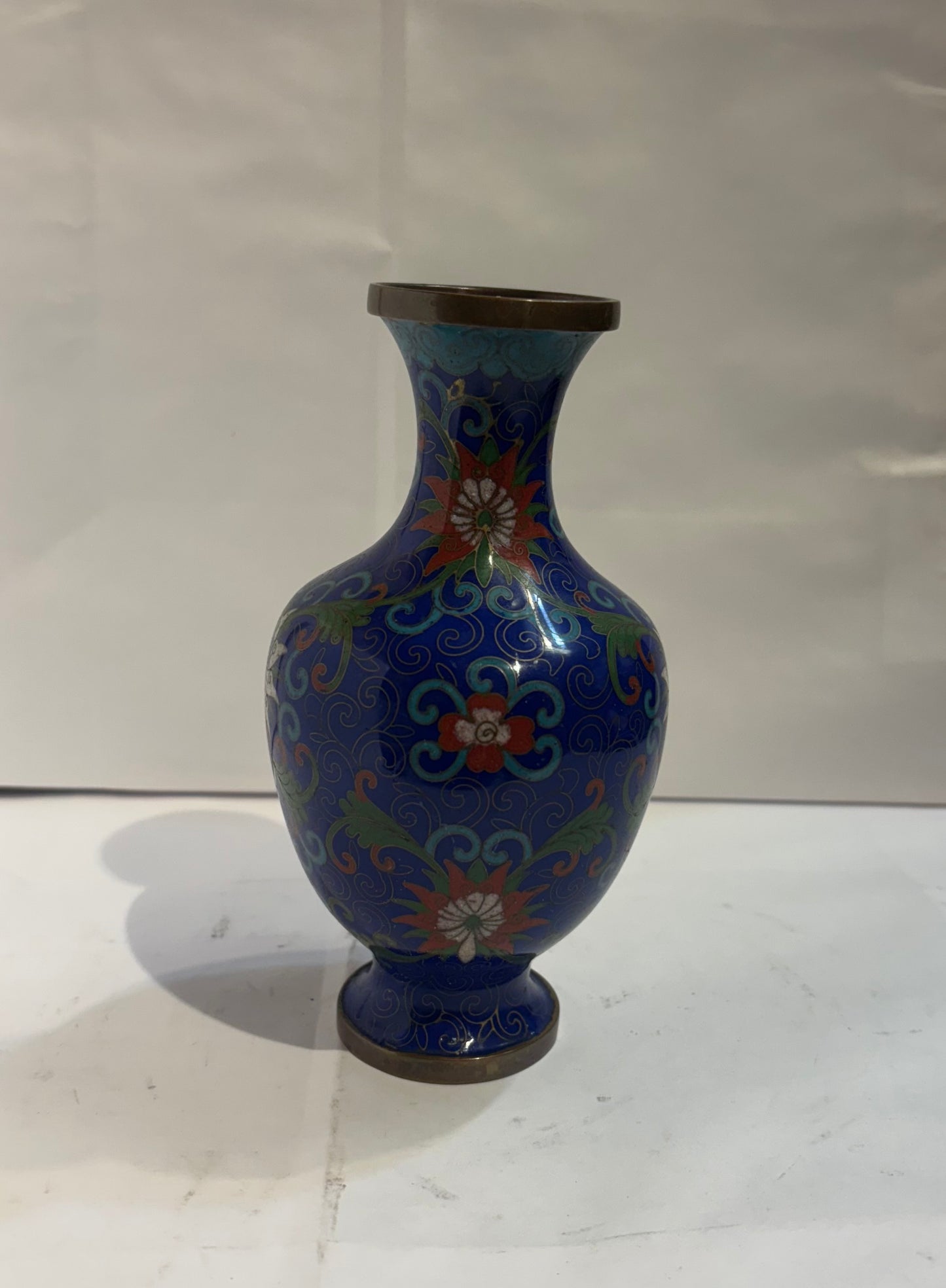 Vintage cloisonné Vase 5 1/2”