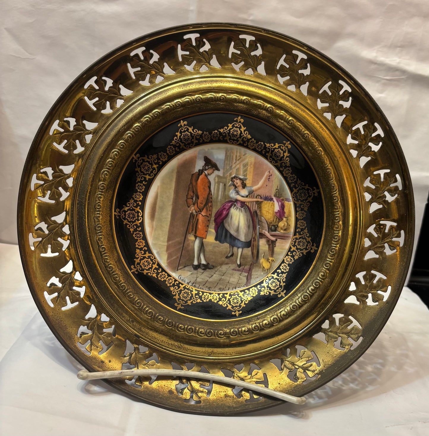 Regency Bone China “Fine Black Cherries” and England "Sweet Oranges"  Decorative Plate.