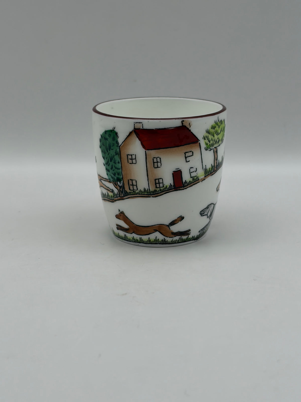 Fine Bone China Crown Staffordshire Bone China Mug 1/2 Pint Hunting Scene