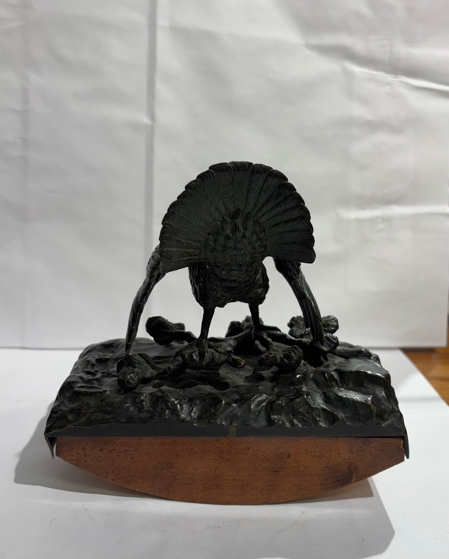 3 Pcs. Austrian Bronze turkey Desk Set